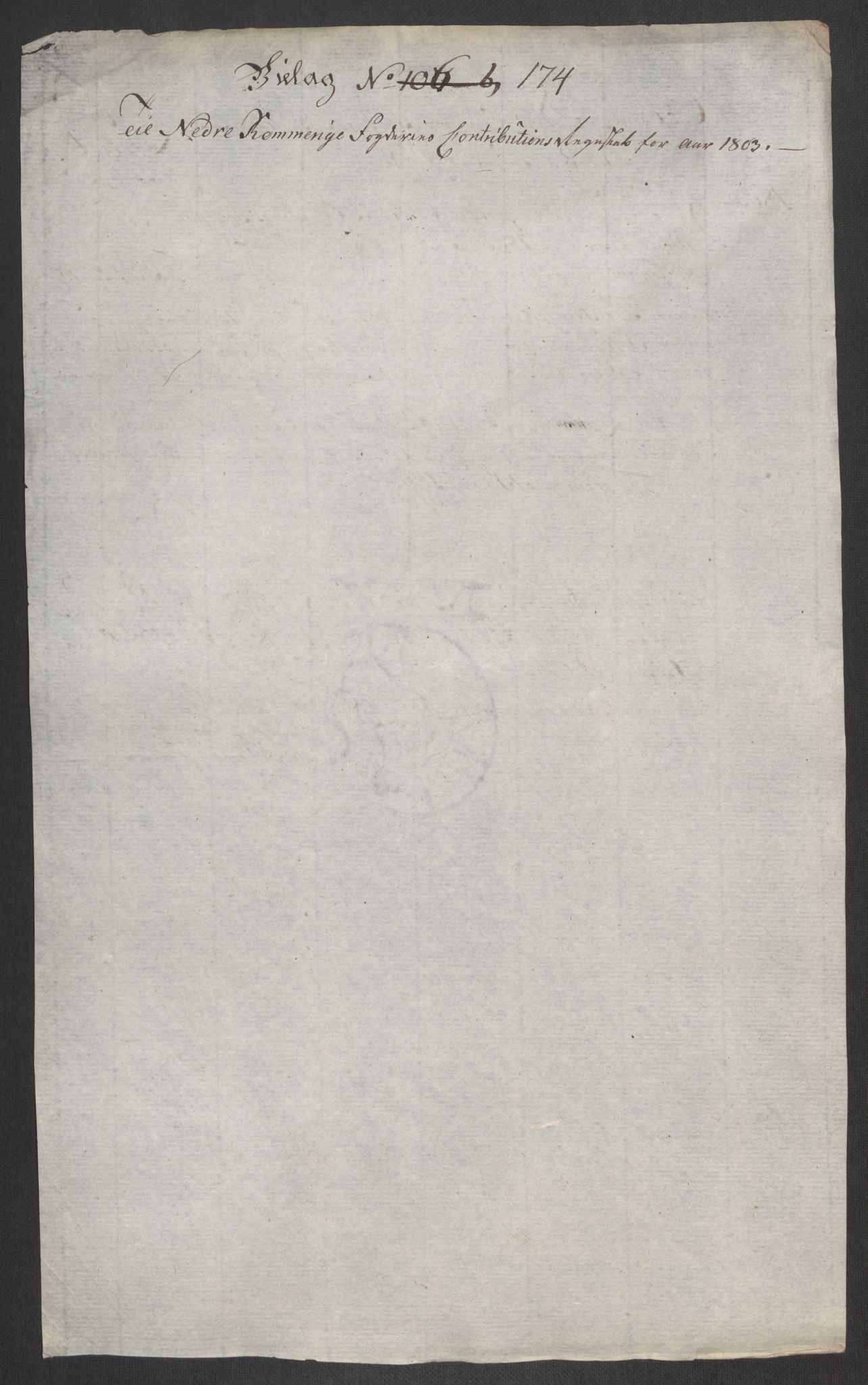 Rentekammeret inntil 1814, Reviderte regnskaper, Fogderegnskap, RA/EA-4092/R11/L0679: Fogderegnskap Nedre Romerike, 1803, p. 471