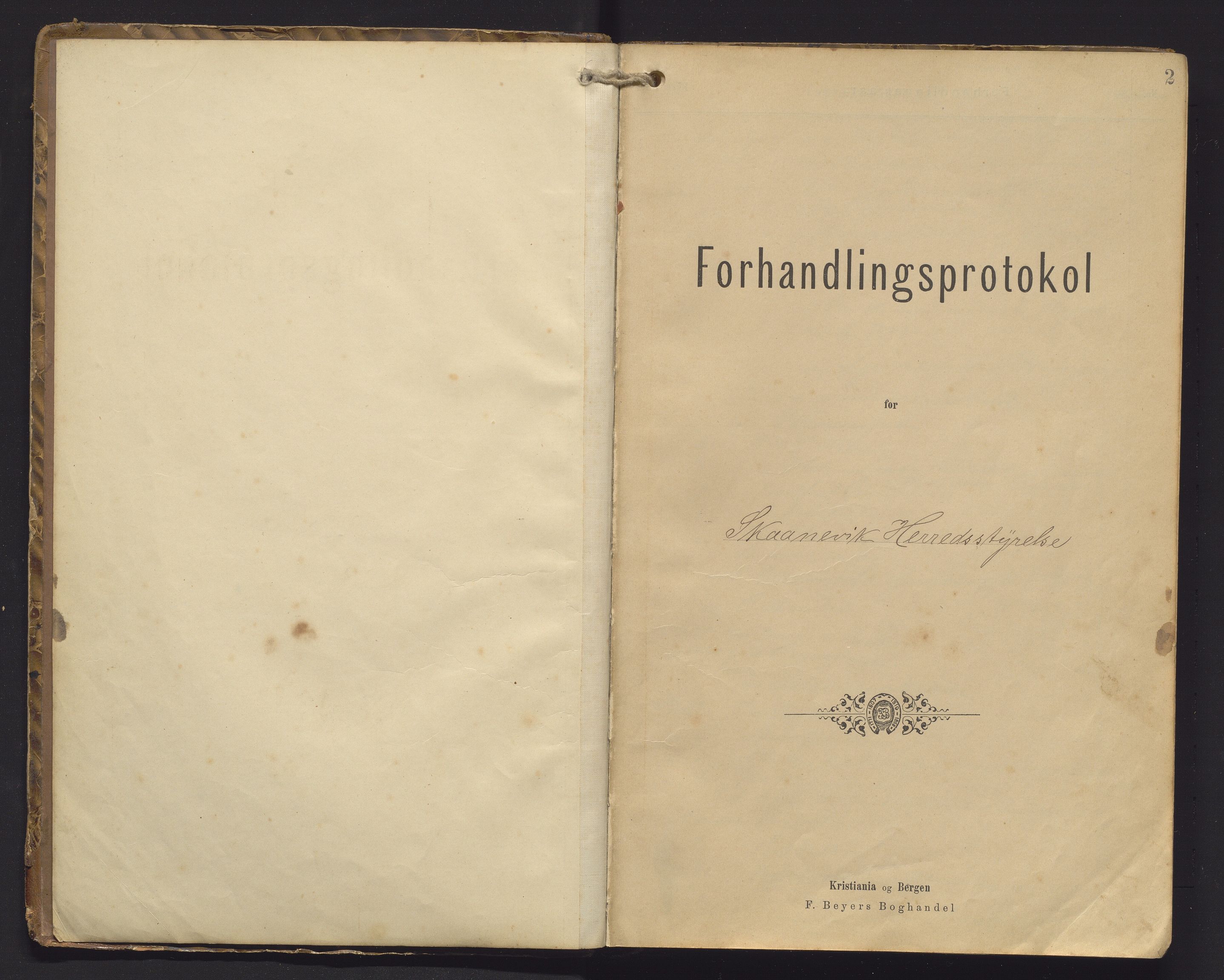 Skånevik kommune. Formannskapet, IKAH/1212-021/A/Aa/L0005: Møtebok for formannskap og heradsstyre, 1900-1908, p. 2