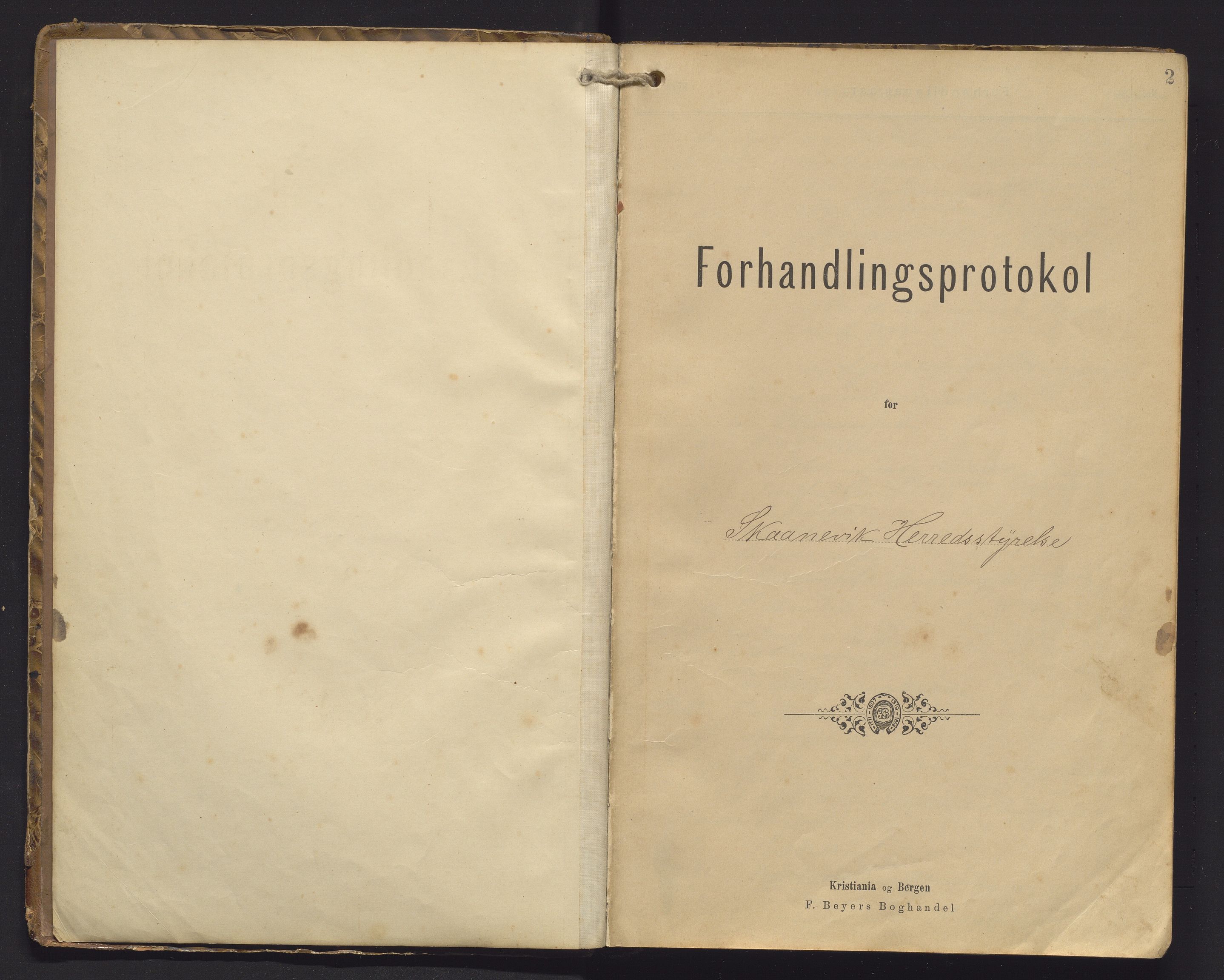 Skånevik kommune. Formannskapet, IKAH/1212-021/A/Aa/L0005: Møtebok for Skånevik formannskap og heradsstyre, 1900-1908, p. 2