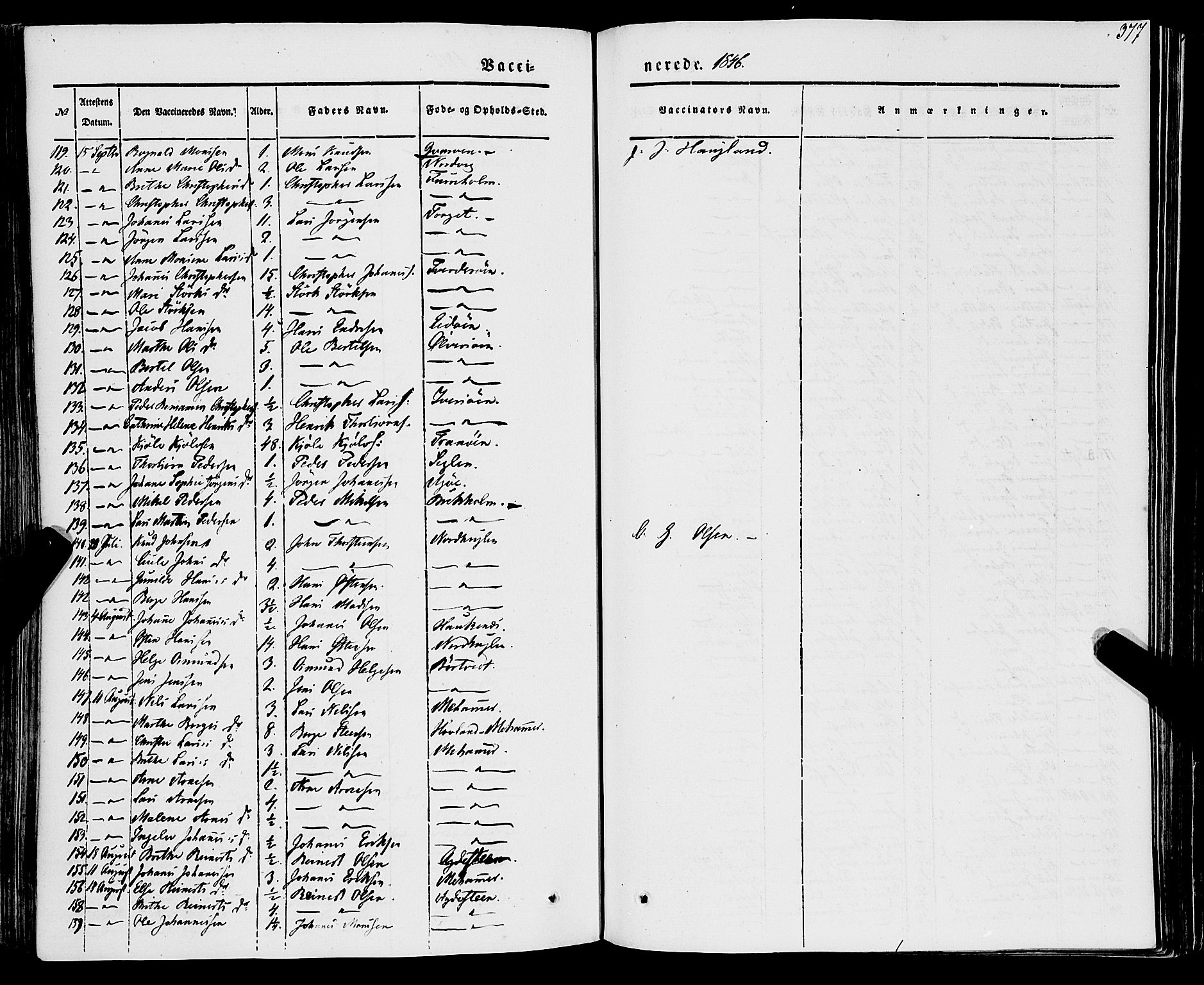 Stord sokneprestembete, AV/SAB-A-78201/H/Haa: Parish register (official) no. A 7, 1841-1861, p. 377