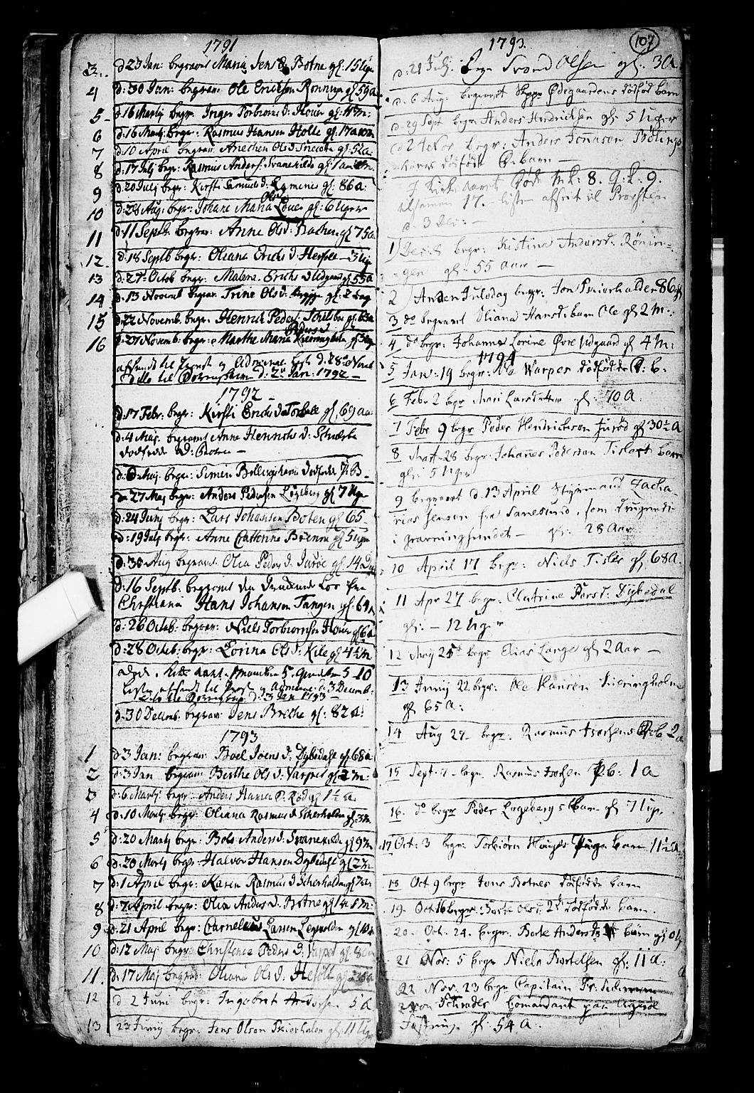 Hvaler prestekontor Kirkebøker, SAO/A-2001/F/Fa/L0003: Parish register (official) no. I 3, 1758-1796, p. 107