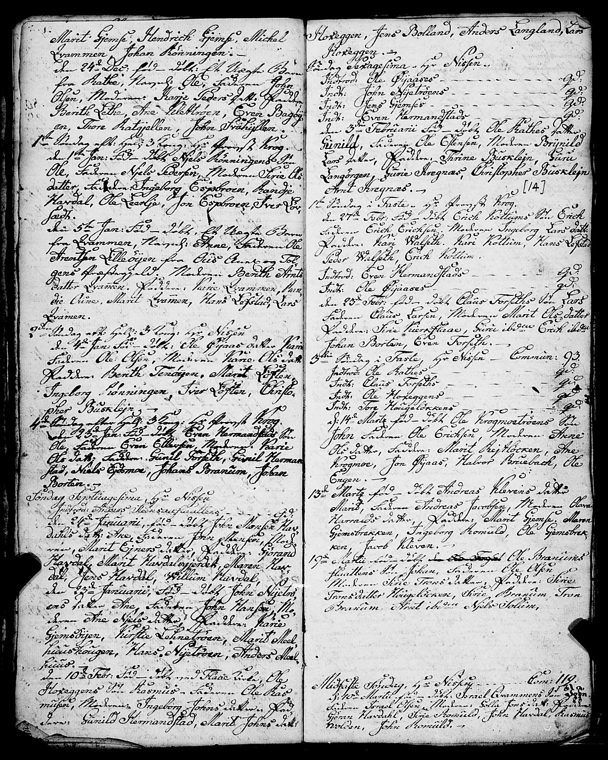 Ministerialprotokoller, klokkerbøker og fødselsregistre - Sør-Trøndelag, SAT/A-1456/691/L1091: Parish register (copy) no. 691C02, 1802-1815, p. 14