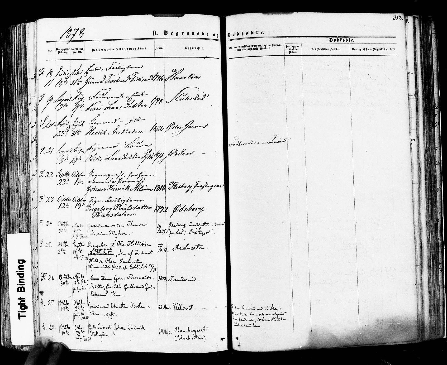Flesberg kirkebøker, SAKO/A-18/F/Fa/L0007: Parish register (official) no. I 7, 1861-1878, p. 352