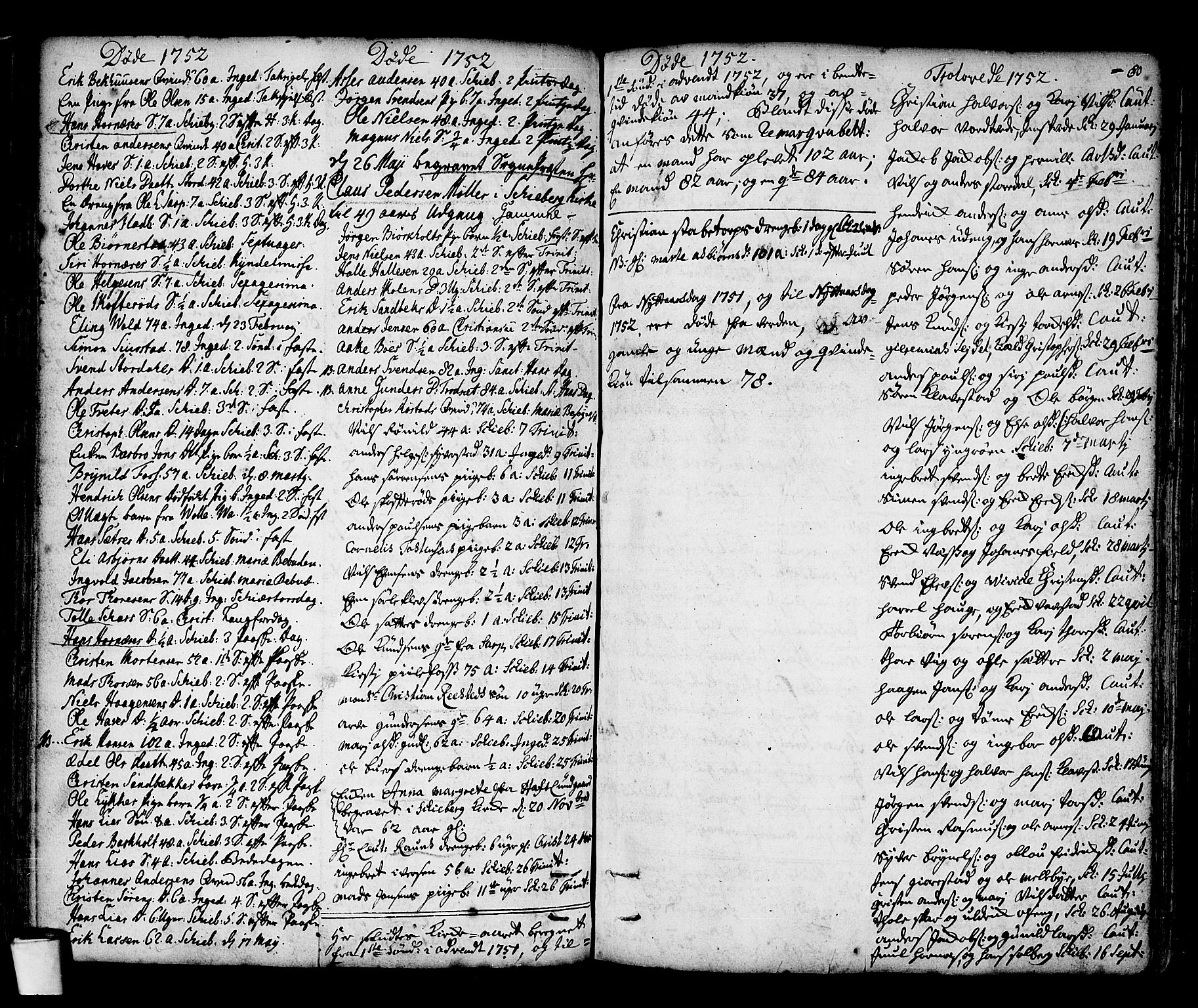 Skjeberg prestekontor Kirkebøker, SAO/A-10923/F/Fa/L0002: Parish register (official) no. I 2, 1726-1791, p. 80