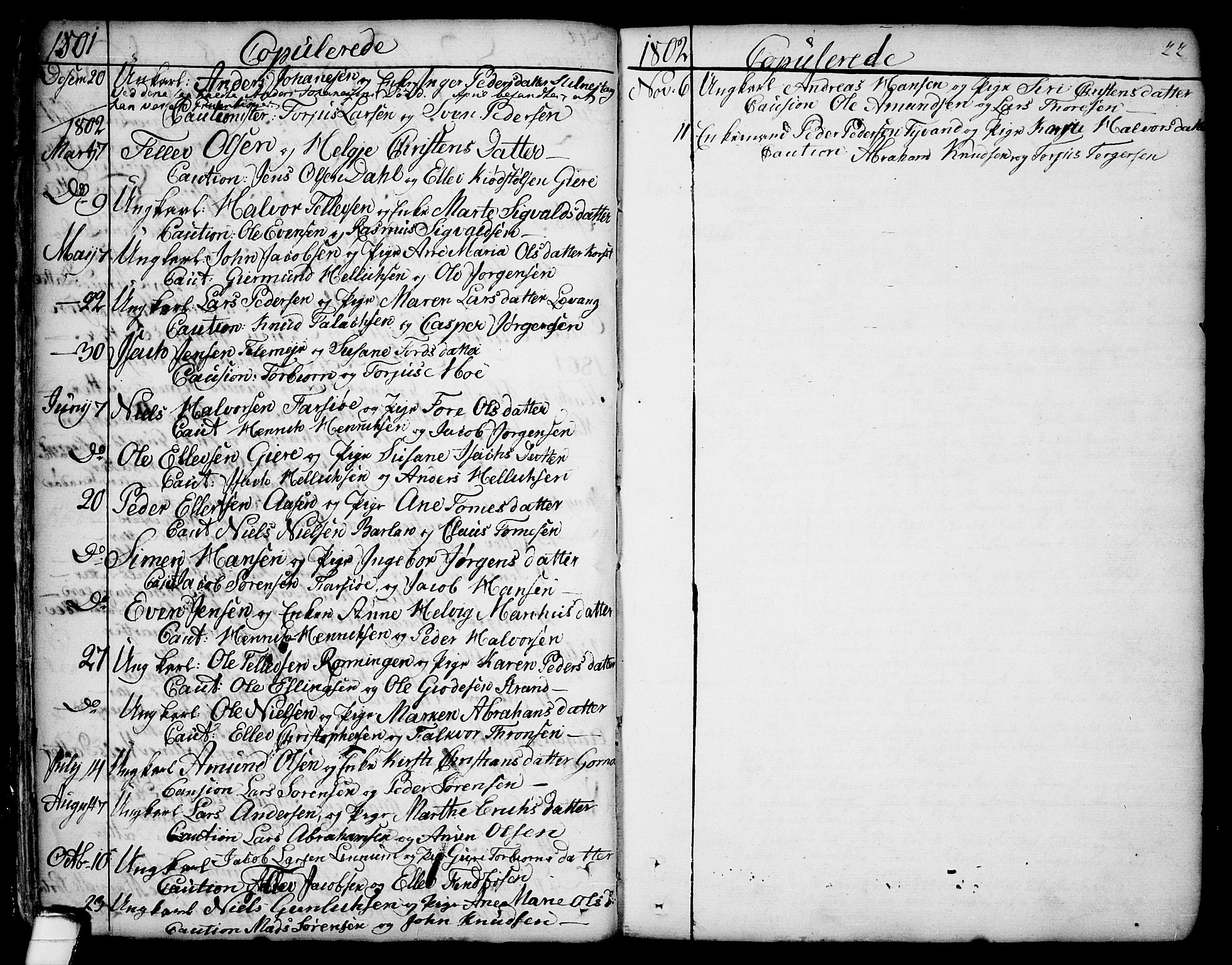 Sannidal kirkebøker, SAKO/A-296/F/Fa/L0002: Parish register (official) no. 2, 1767-1802, p. 22