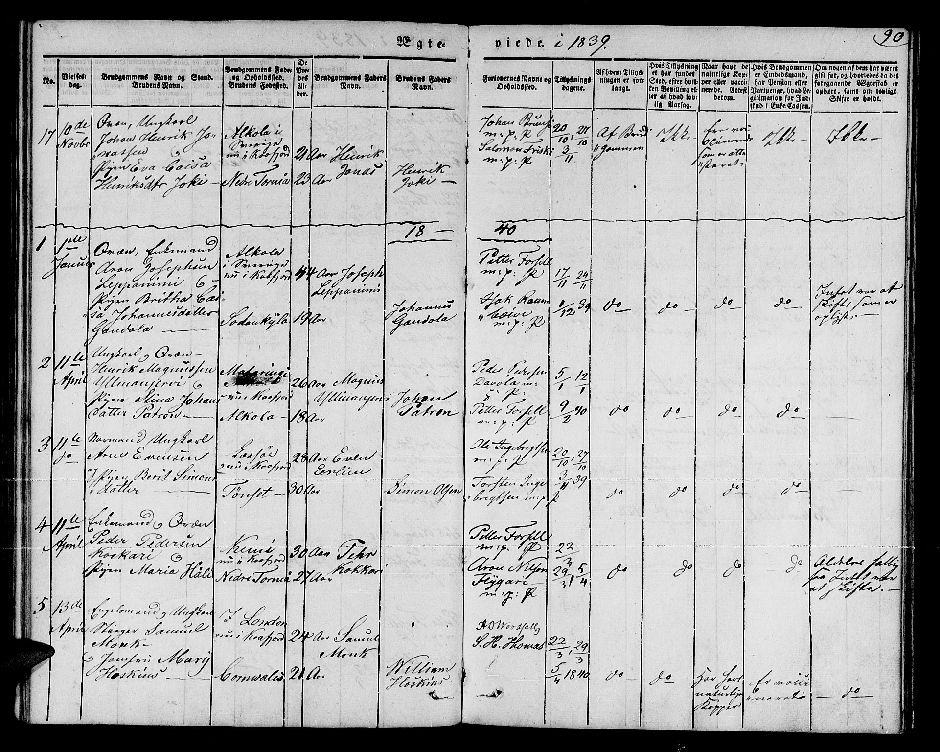 Talvik sokneprestkontor, SATØ/S-1337/H/Ha/L0015kirke: Parish register (official) no. 15, 1837-1847, p. 90