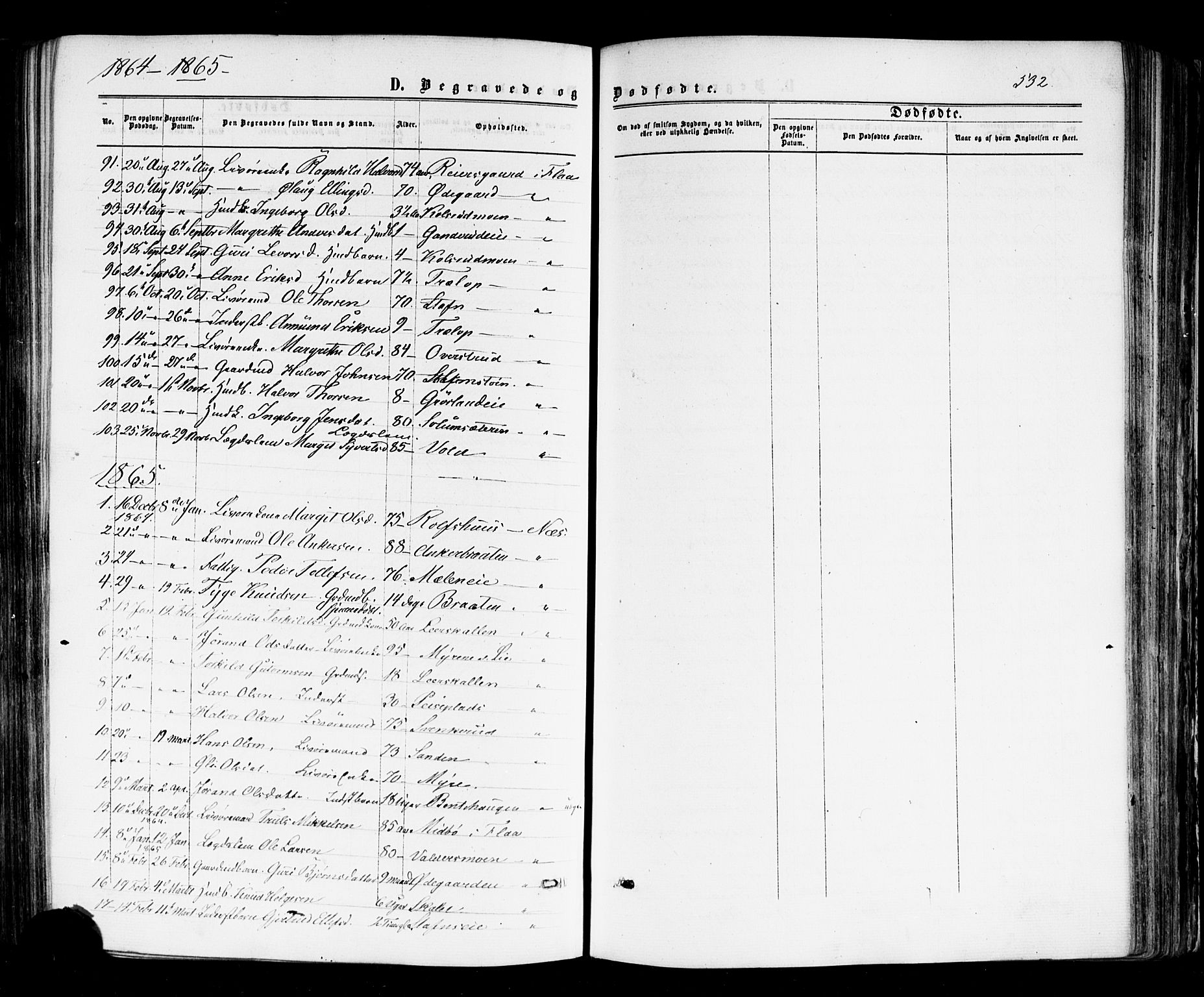 Nes kirkebøker, SAKO/A-236/F/Fa/L0010: Parish register (official) no. 10, 1864-1880, p. 532