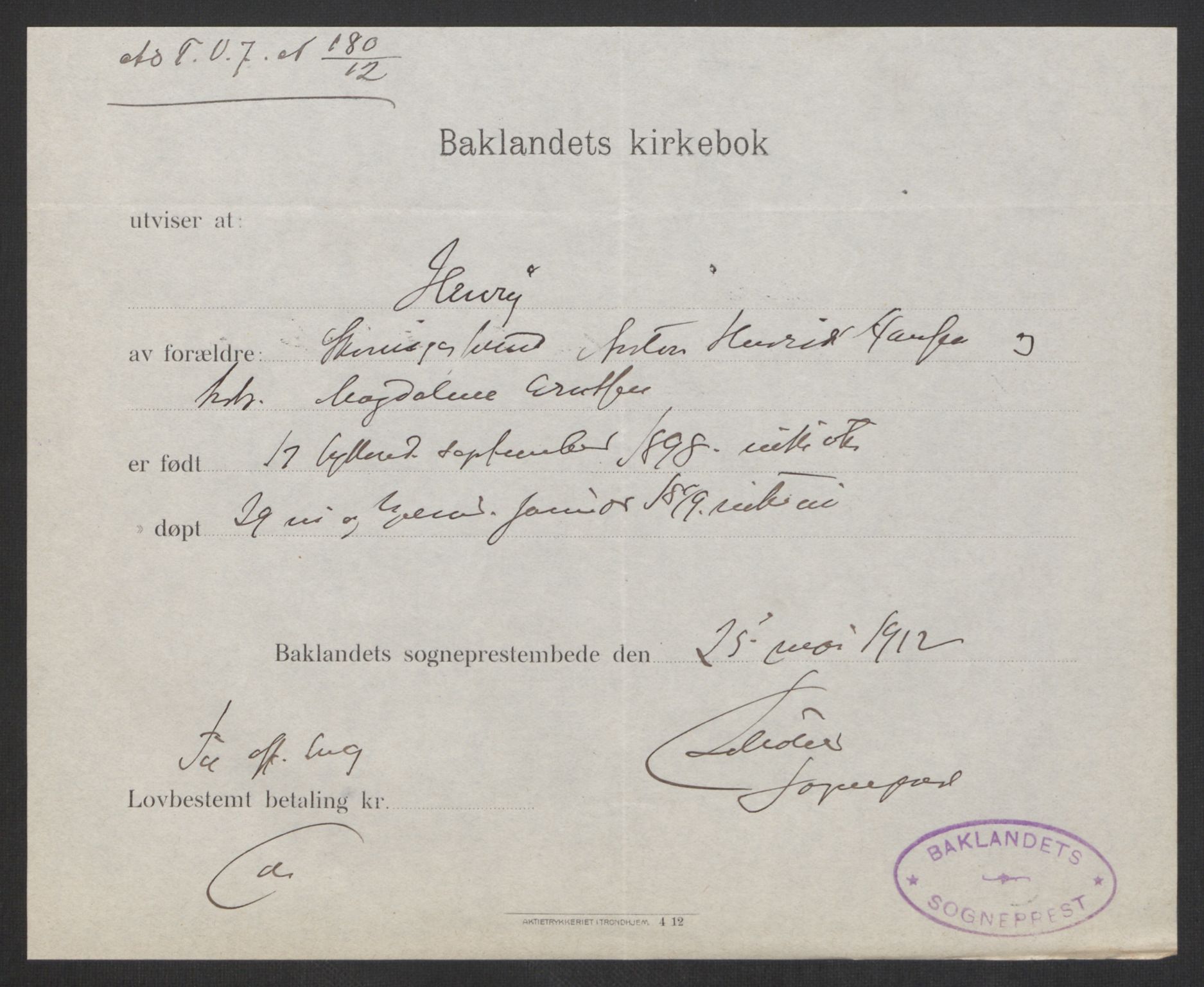 Falstad skolehjem, RA/S-1676/E/Eb/L0011: Elevmapper løpenr.. 240-260, 1911-1918, p. 334