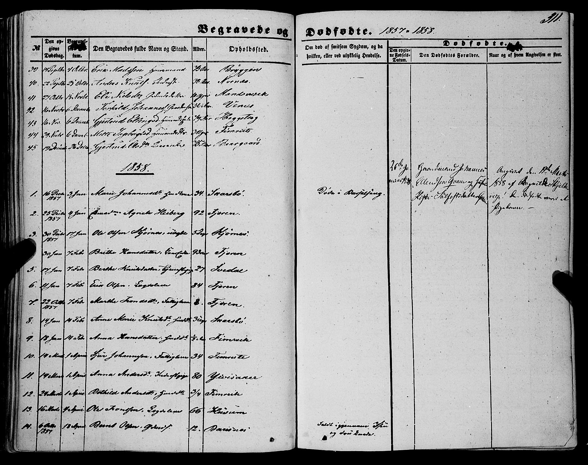 Sogndal sokneprestembete, SAB/A-81301/H/Haa/Haaa/L0012II: Parish register (official) no. A 12II, 1847-1877, p. 311