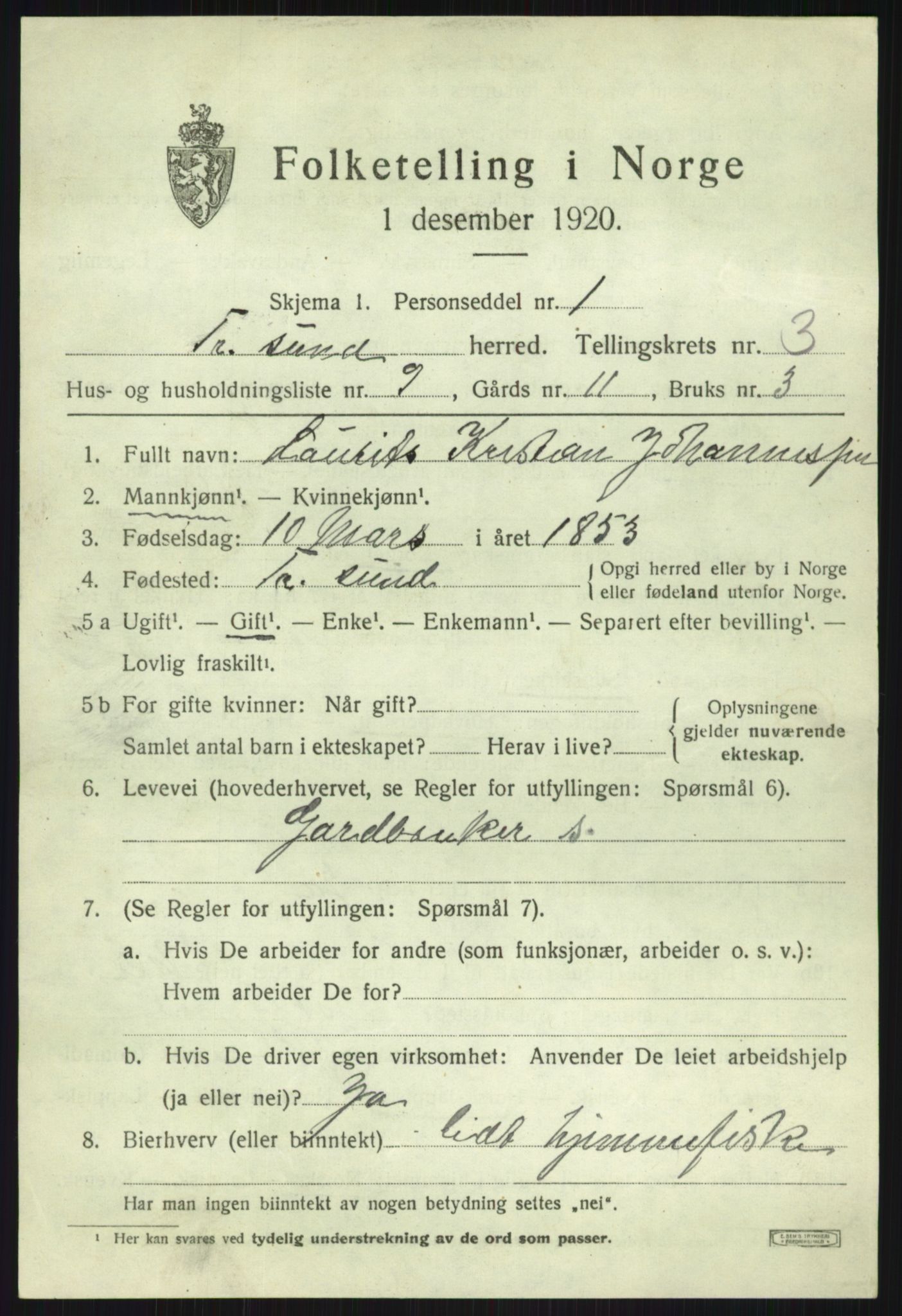 SATØ, 1920 census for Tromsøysund, 1920, p. 2788