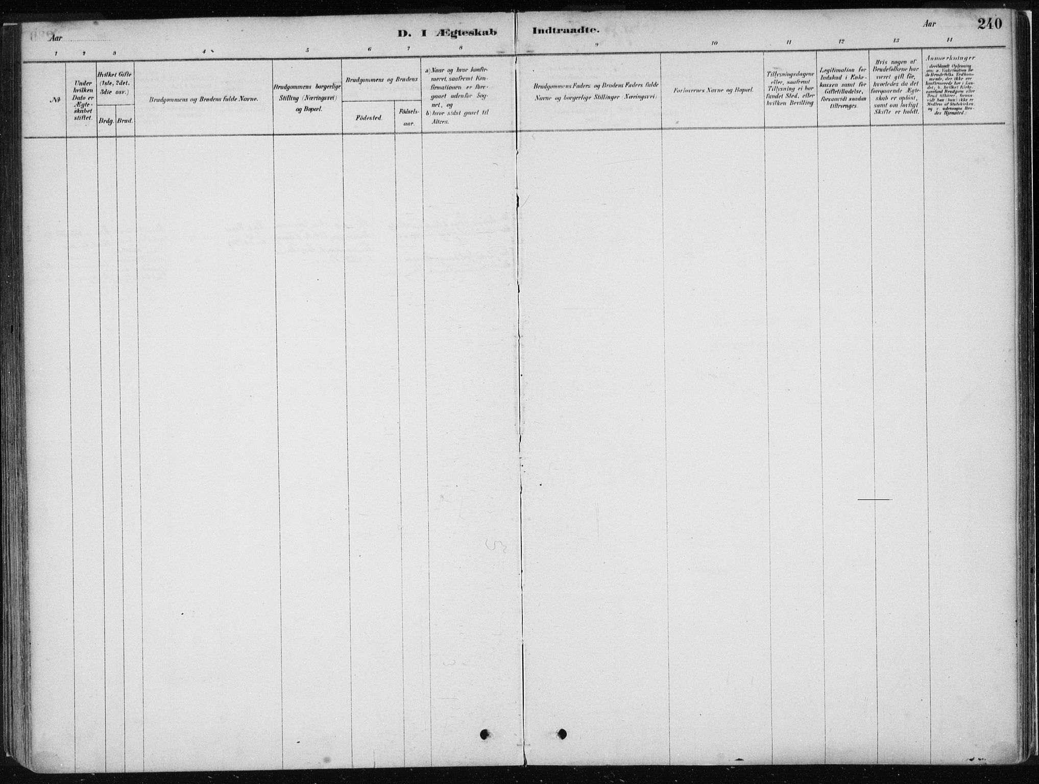 Stord sokneprestembete, AV/SAB-A-78201/H/Haa: Parish register (official) no. B 2, 1878-1913, p. 240