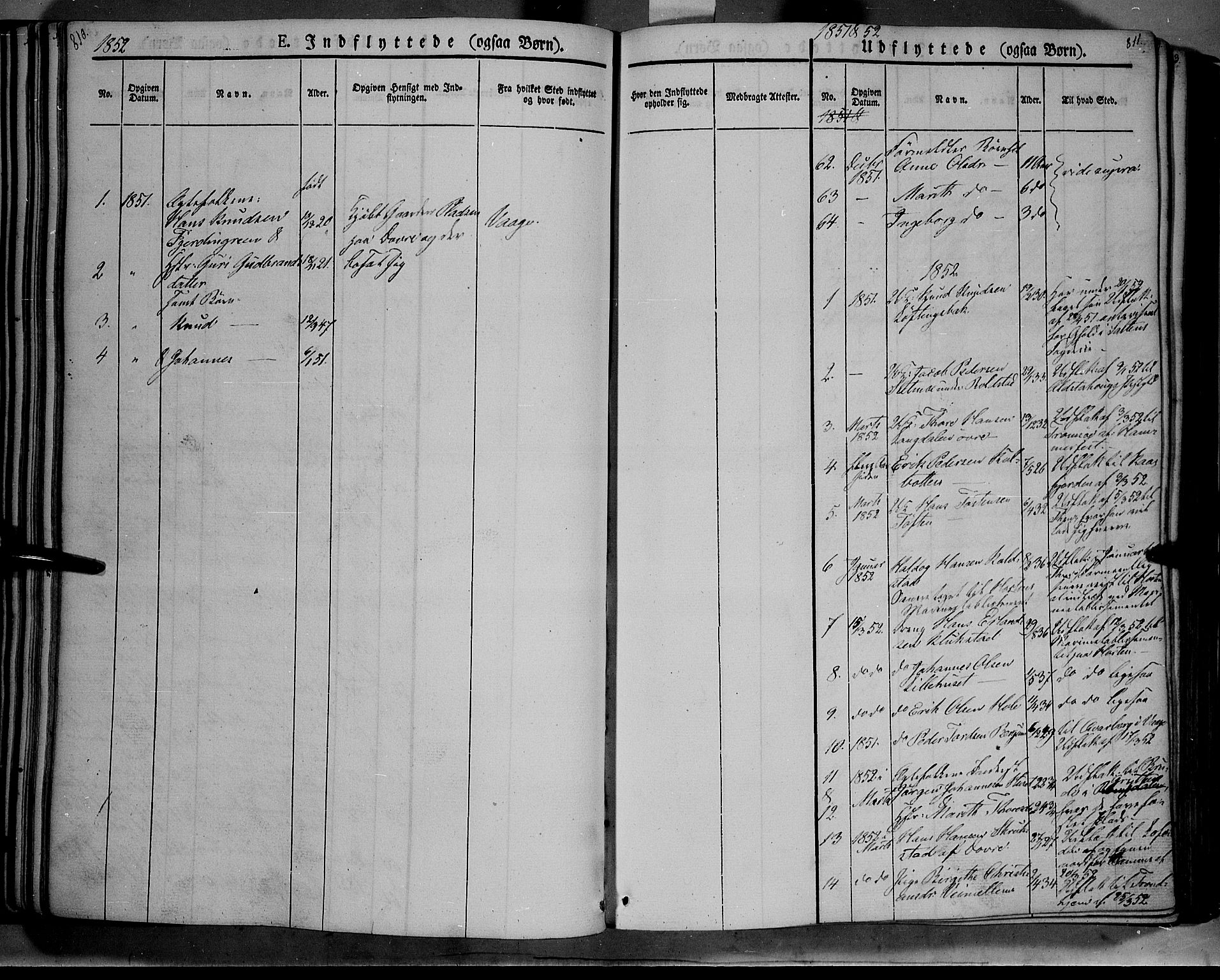 Lesja prestekontor, SAH/PREST-068/H/Ha/Haa/L0006: Parish register (official) no. 6B, 1843-1854, p. 810-811