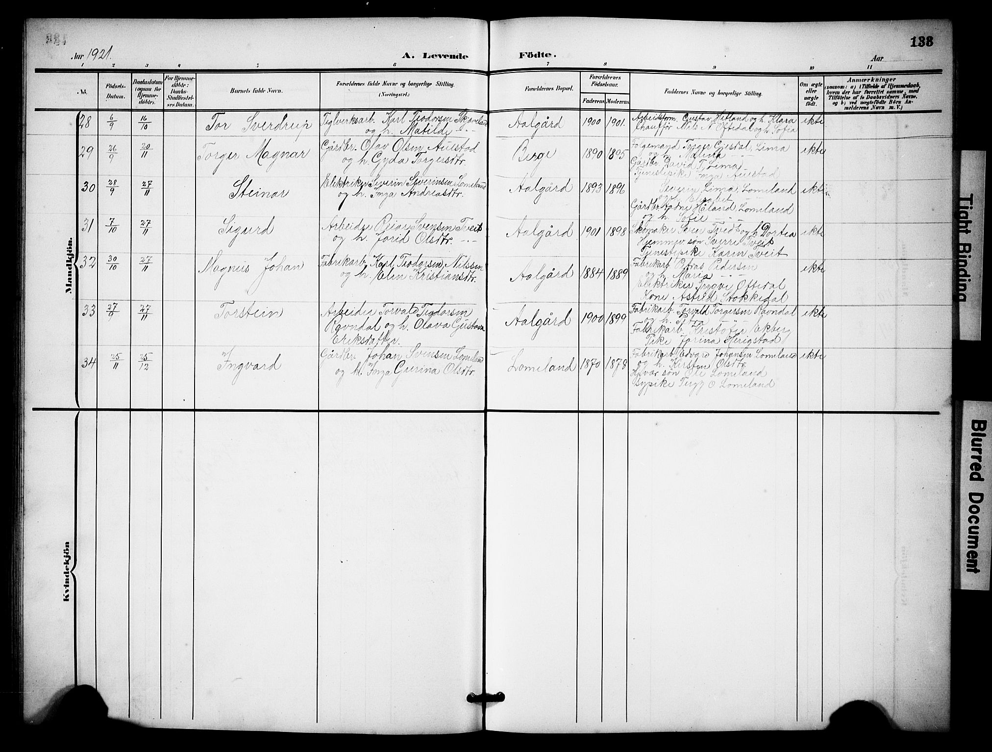 Lye sokneprestkontor, AV/SAST-A-101794/001/30BB/L0009: Parish register (copy) no. B 9, 1902-1923, p. 133