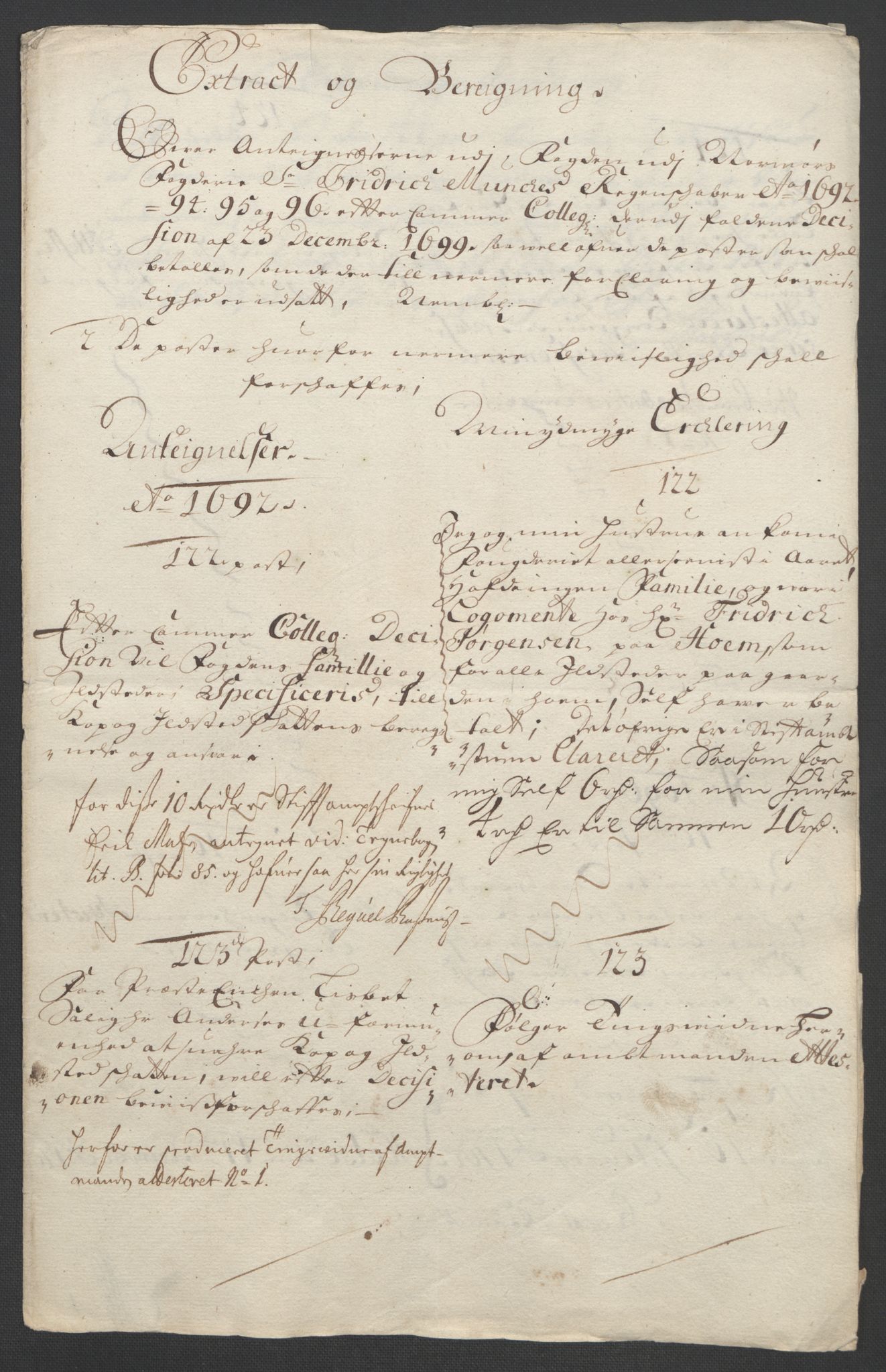 Rentekammeret inntil 1814, Reviderte regnskaper, Fogderegnskap, RA/EA-4092/R56/L3736: Fogderegnskap Nordmøre, 1694-1696, p. 496