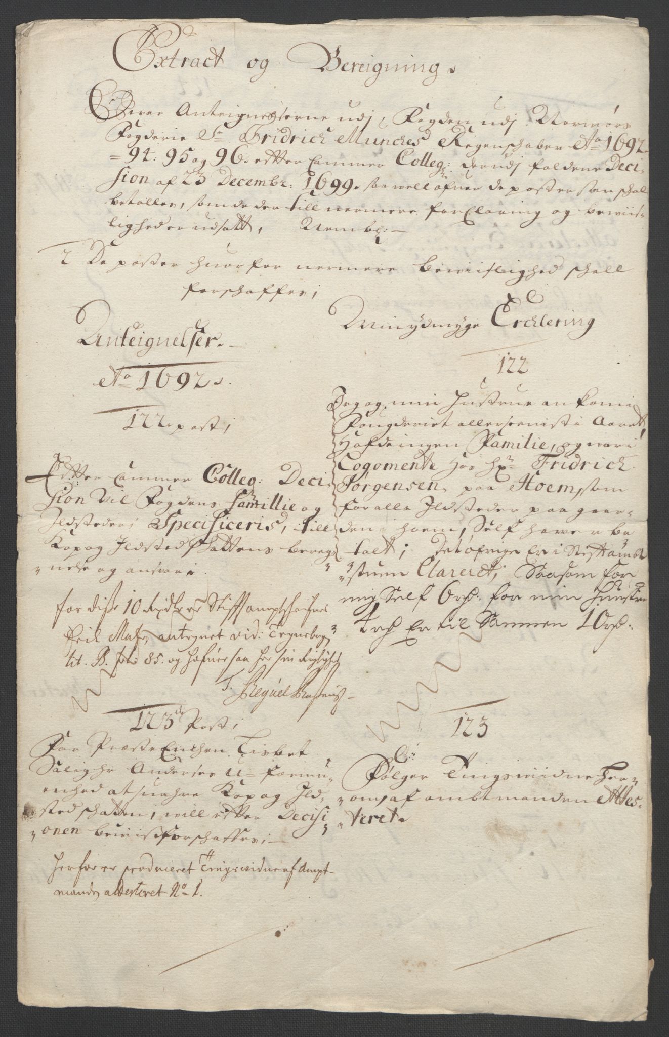 Rentekammeret inntil 1814, Reviderte regnskaper, Fogderegnskap, AV/RA-EA-4092/R56/L3736: Fogderegnskap Nordmøre, 1694-1696, p. 496