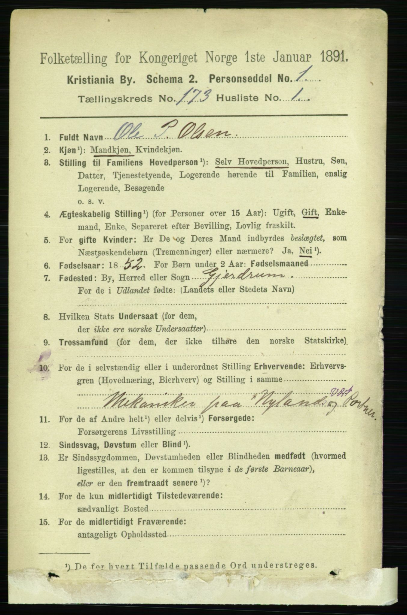 RA, 1891 census for 0301 Kristiania, 1891, p. 102792