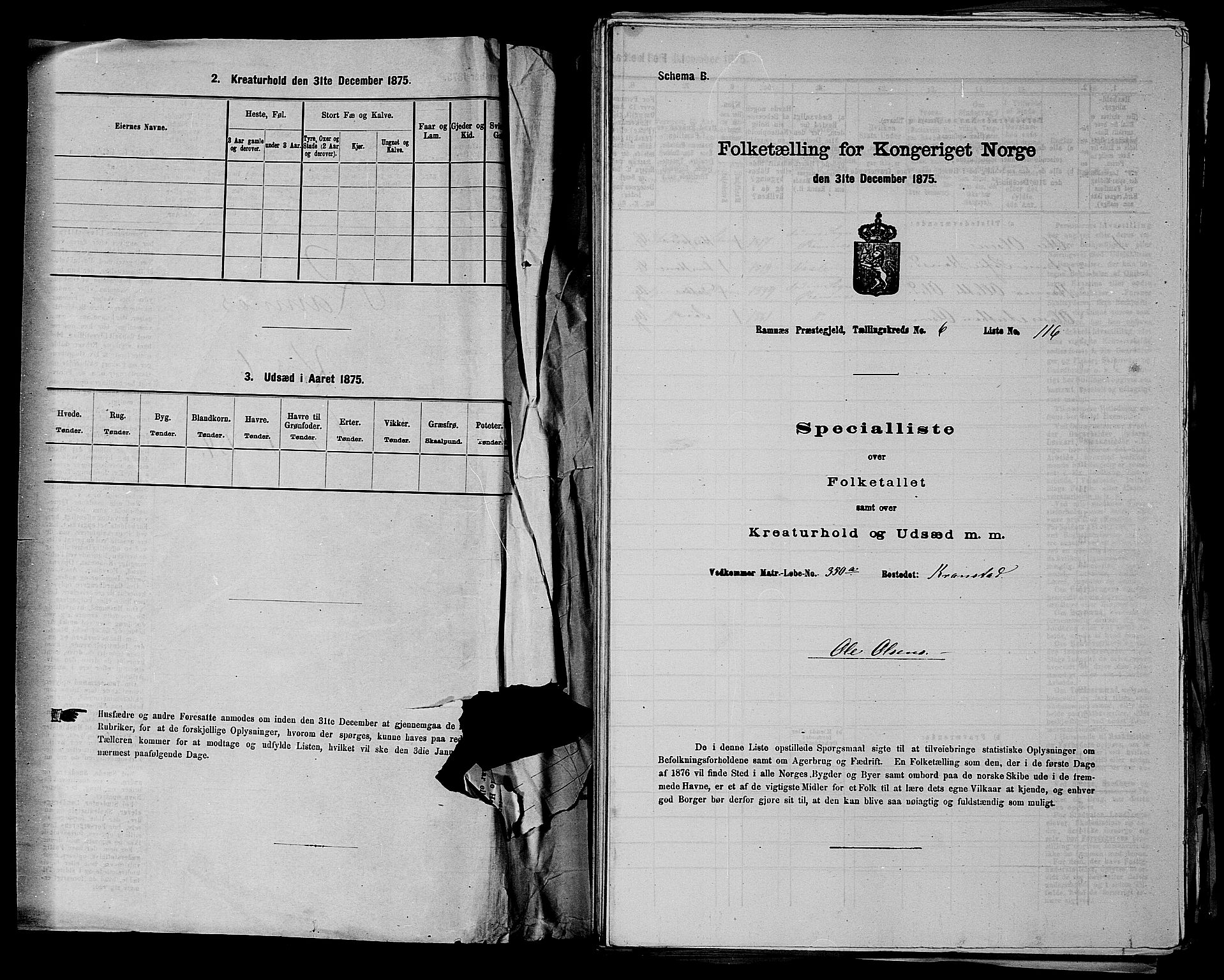 SAKO, 1875 census for 0718P Ramnes, 1875, p. 975