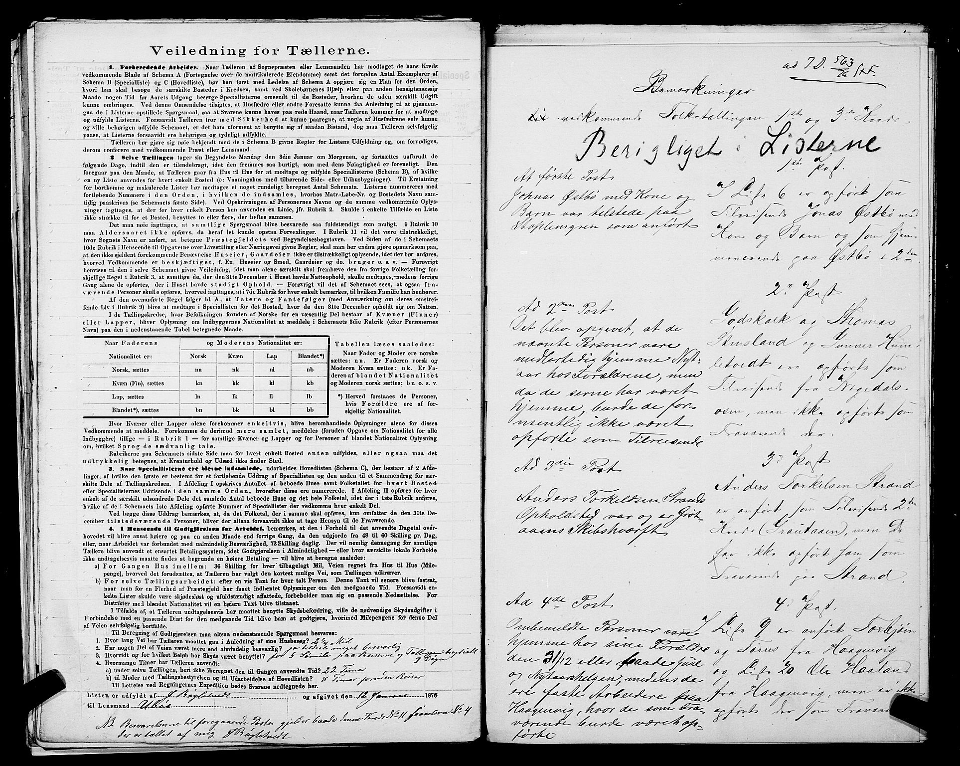 SAST, 1875 census for 1157P Vikedal, 1875, p. 30