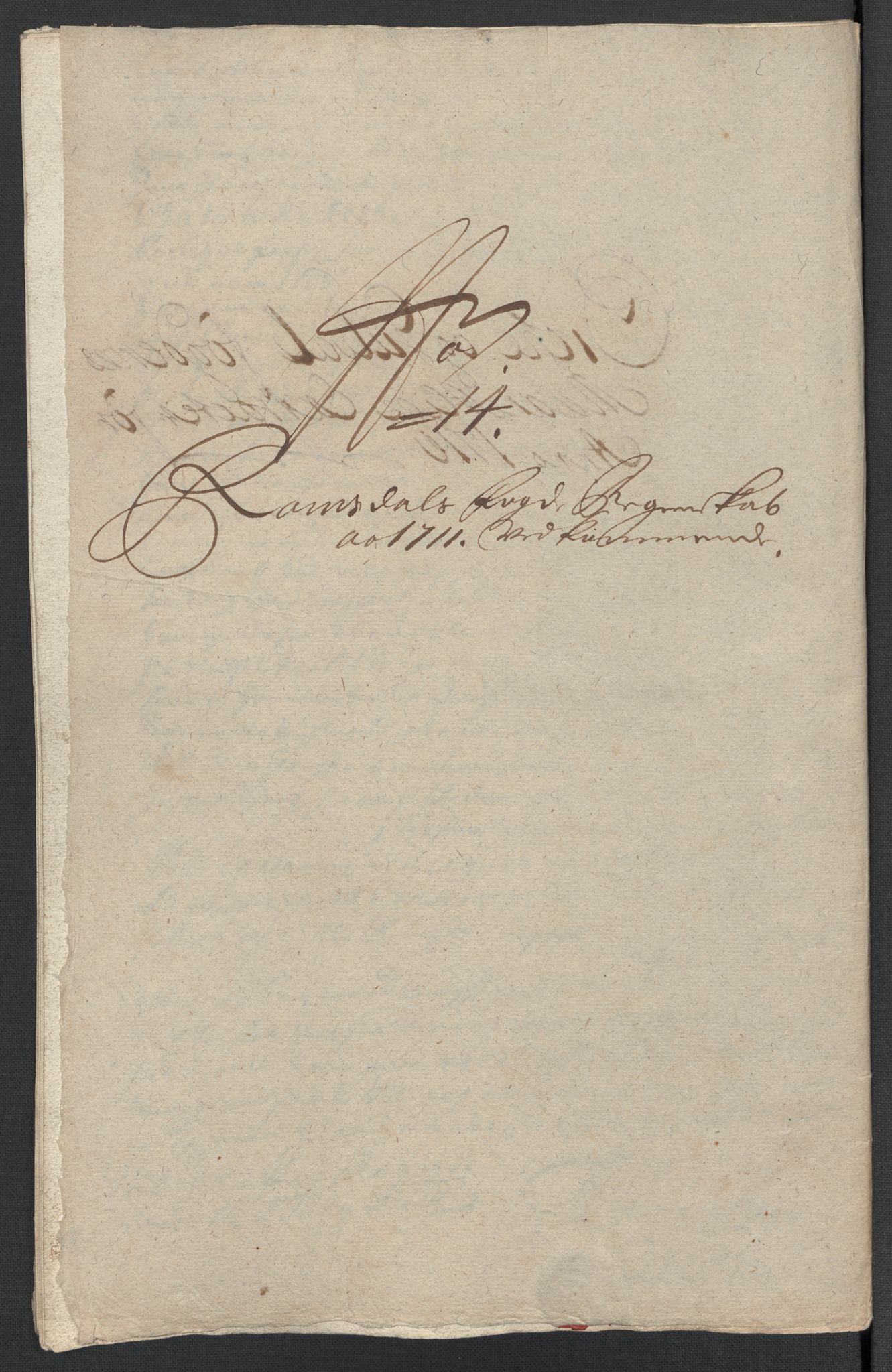 Rentekammeret inntil 1814, Reviderte regnskaper, Fogderegnskap, RA/EA-4092/R55/L3660: Fogderegnskap Romsdal, 1711, p. 172