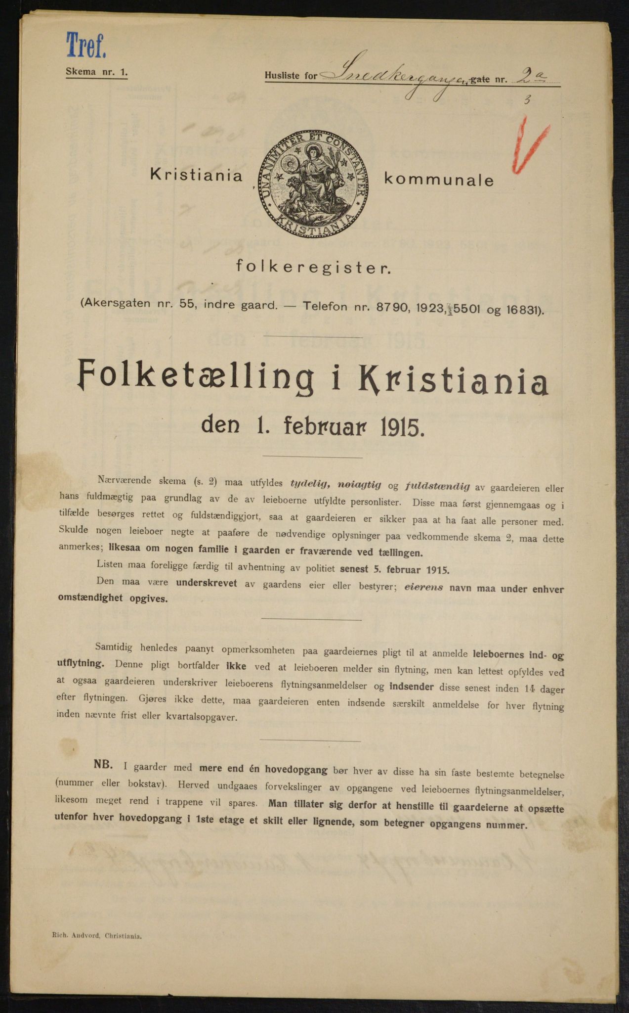 OBA, Municipal Census 1915 for Kristiania, 1915, p. 97828