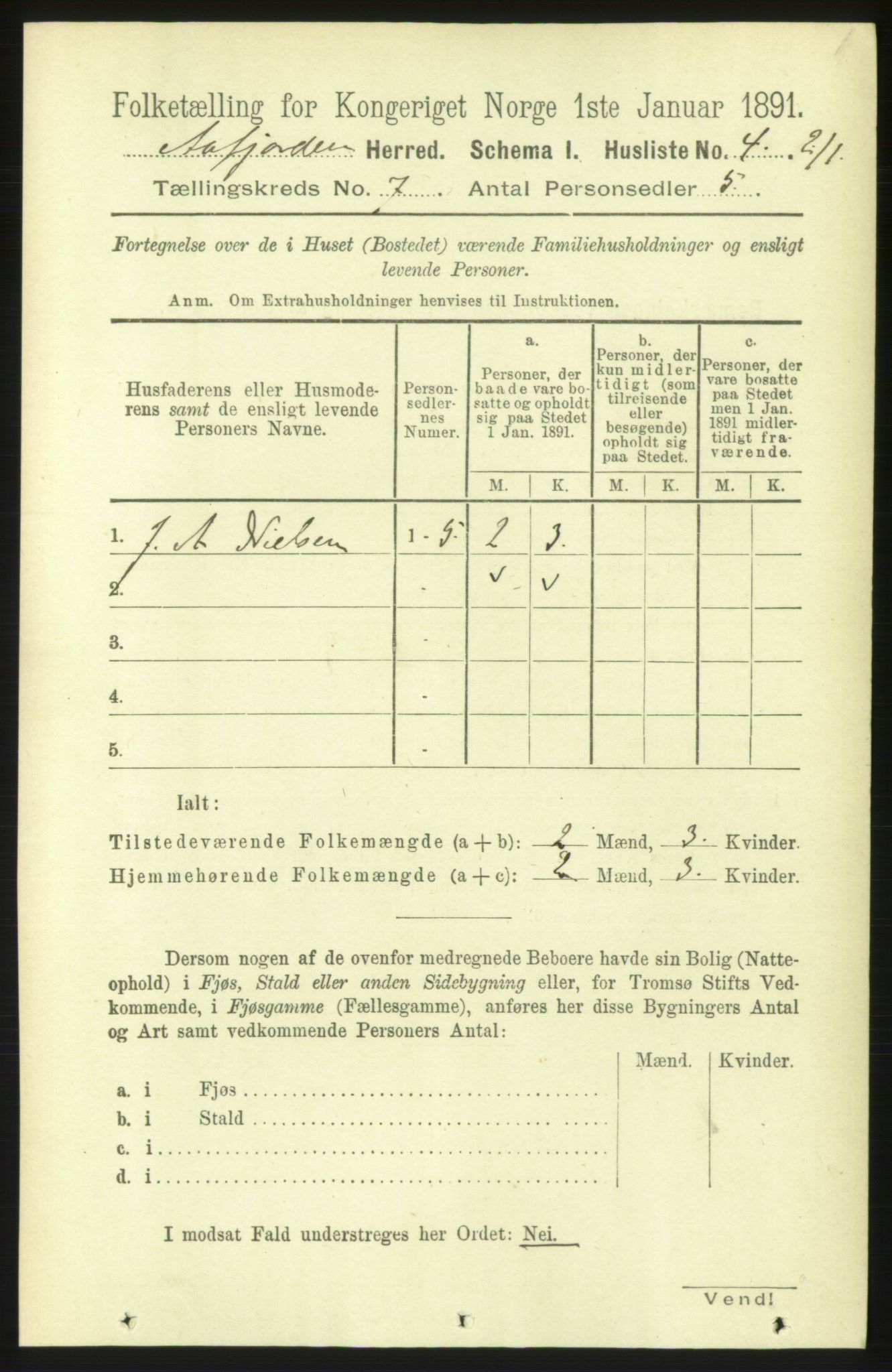 RA, 1891 census for 1630 Åfjord, 1891, p. 1680