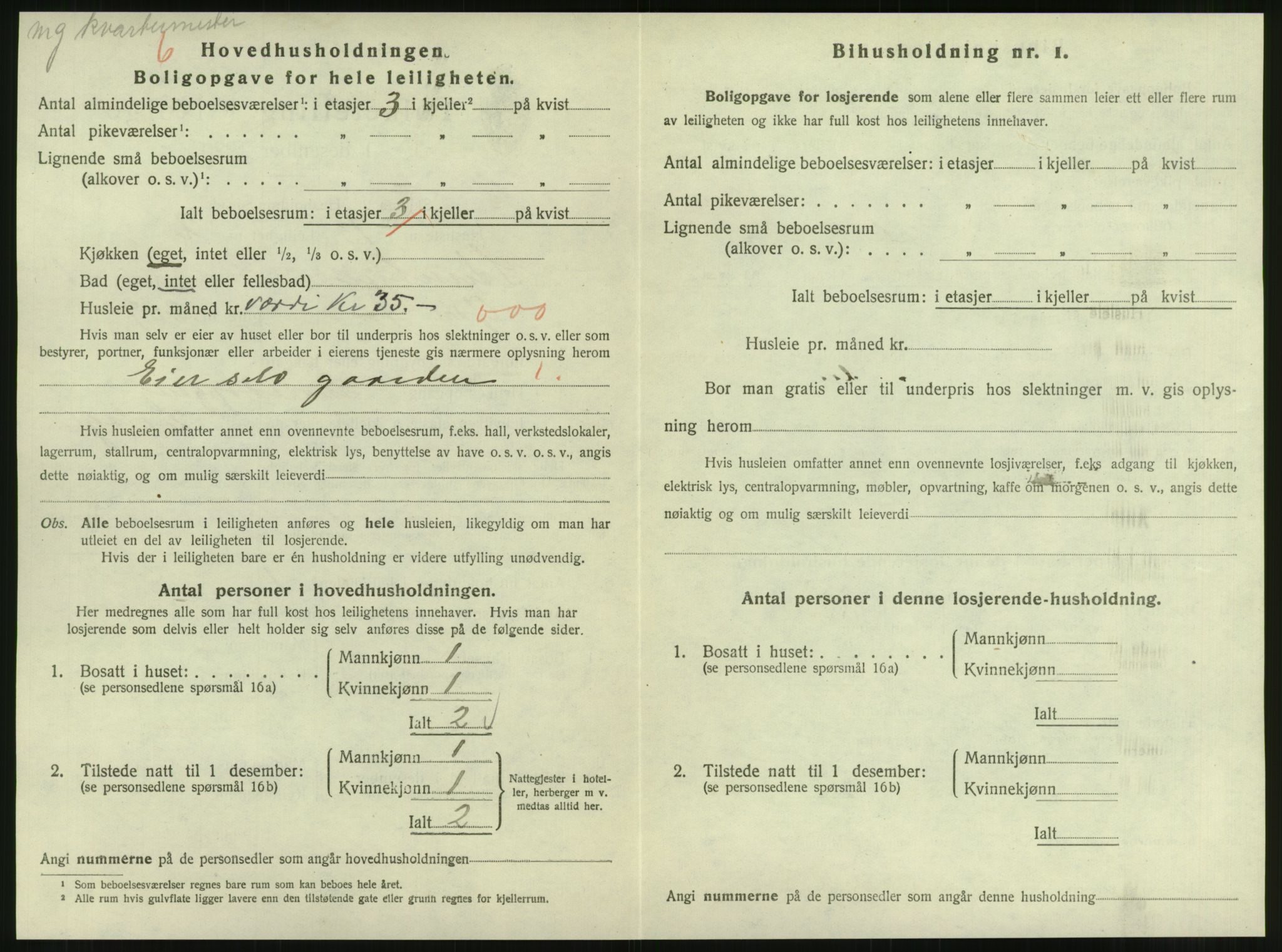 SAT, 1920 census for Steinkjer, 1920, p. 1363