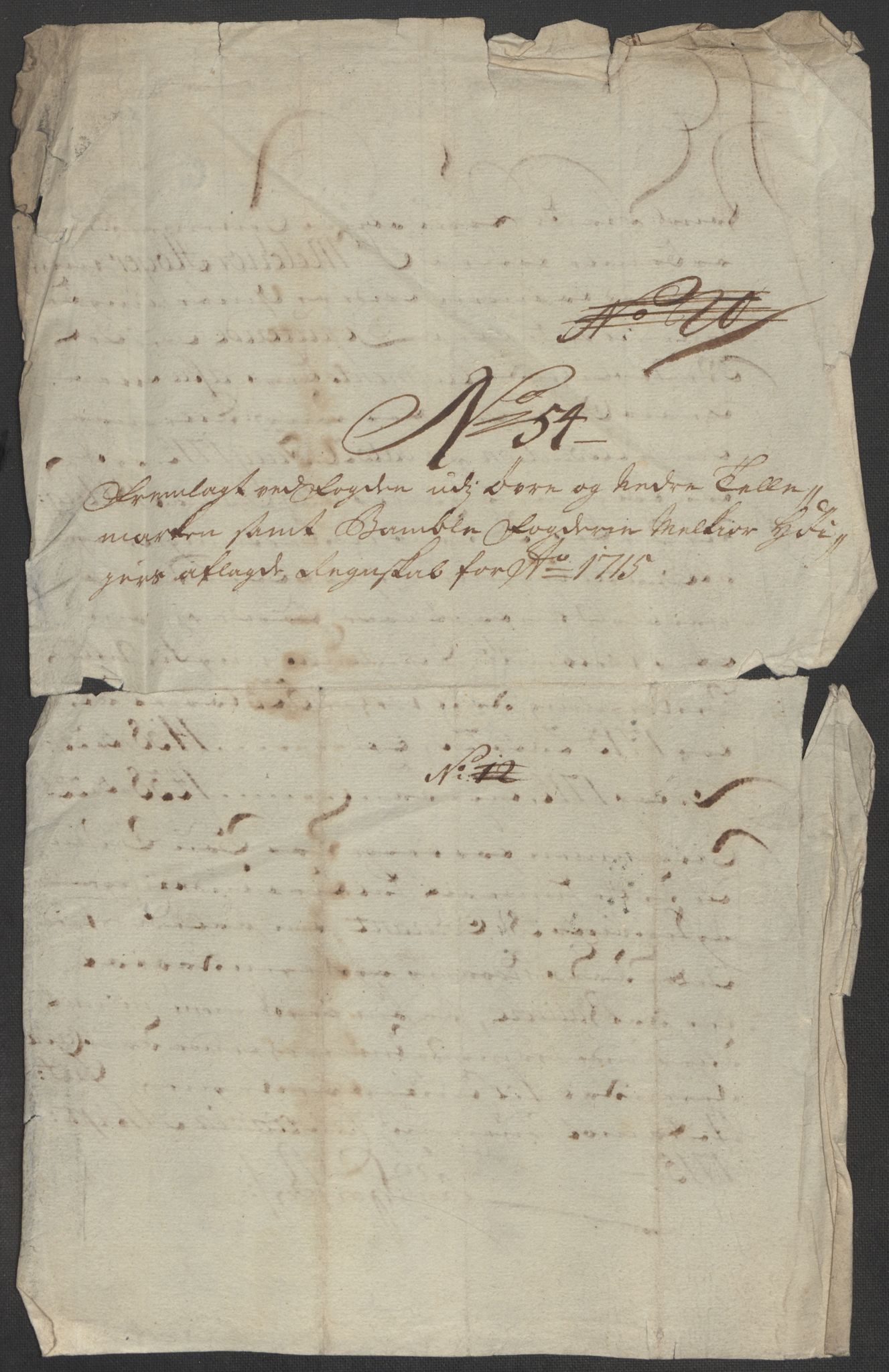 Rentekammeret inntil 1814, Reviderte regnskaper, Fogderegnskap, AV/RA-EA-4092/R36/L2127: Fogderegnskap Øvre og Nedre Telemark og Bamble, 1715, p. 386