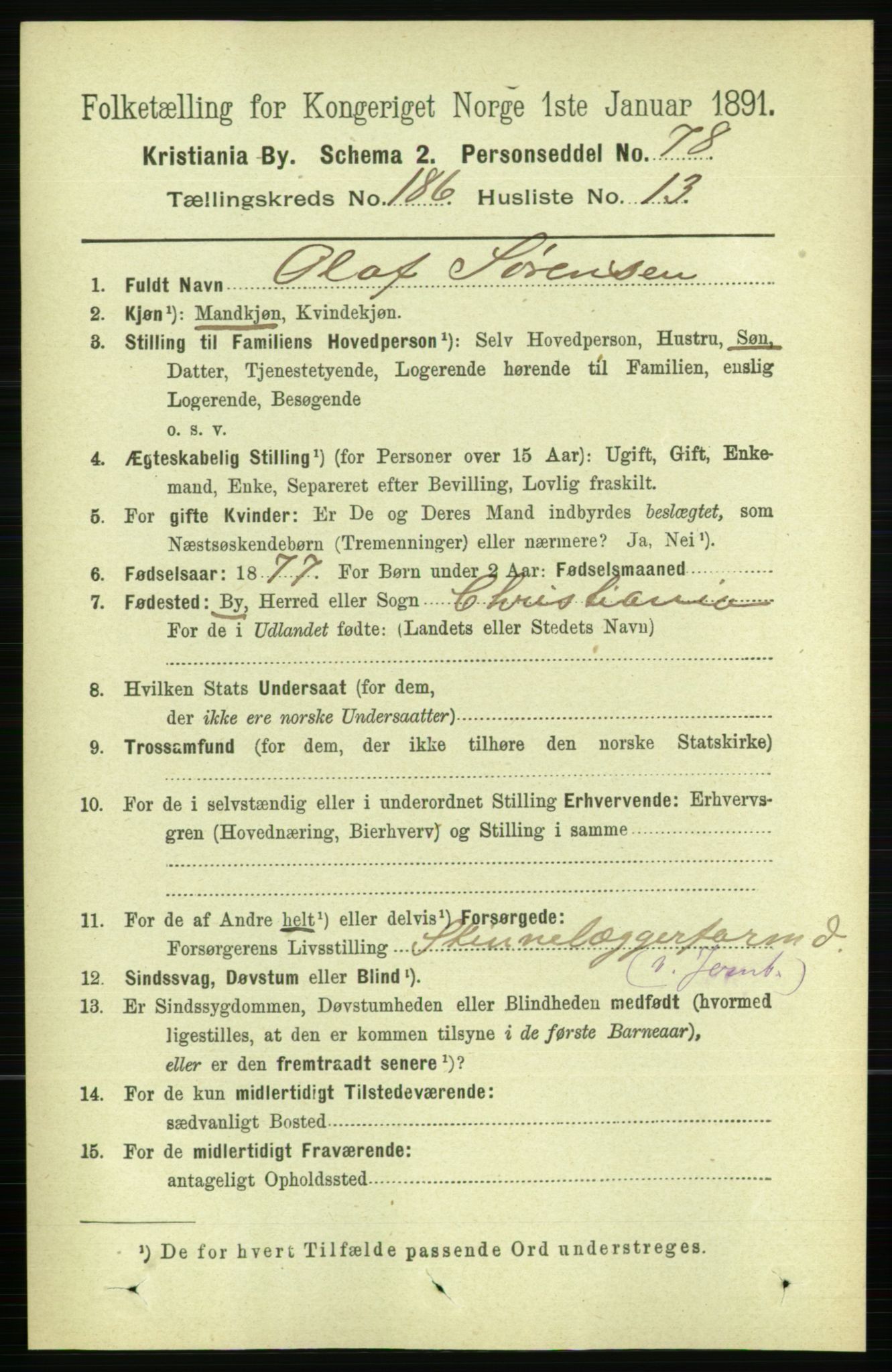 RA, 1891 census for 0301 Kristiania, 1891, p. 111859