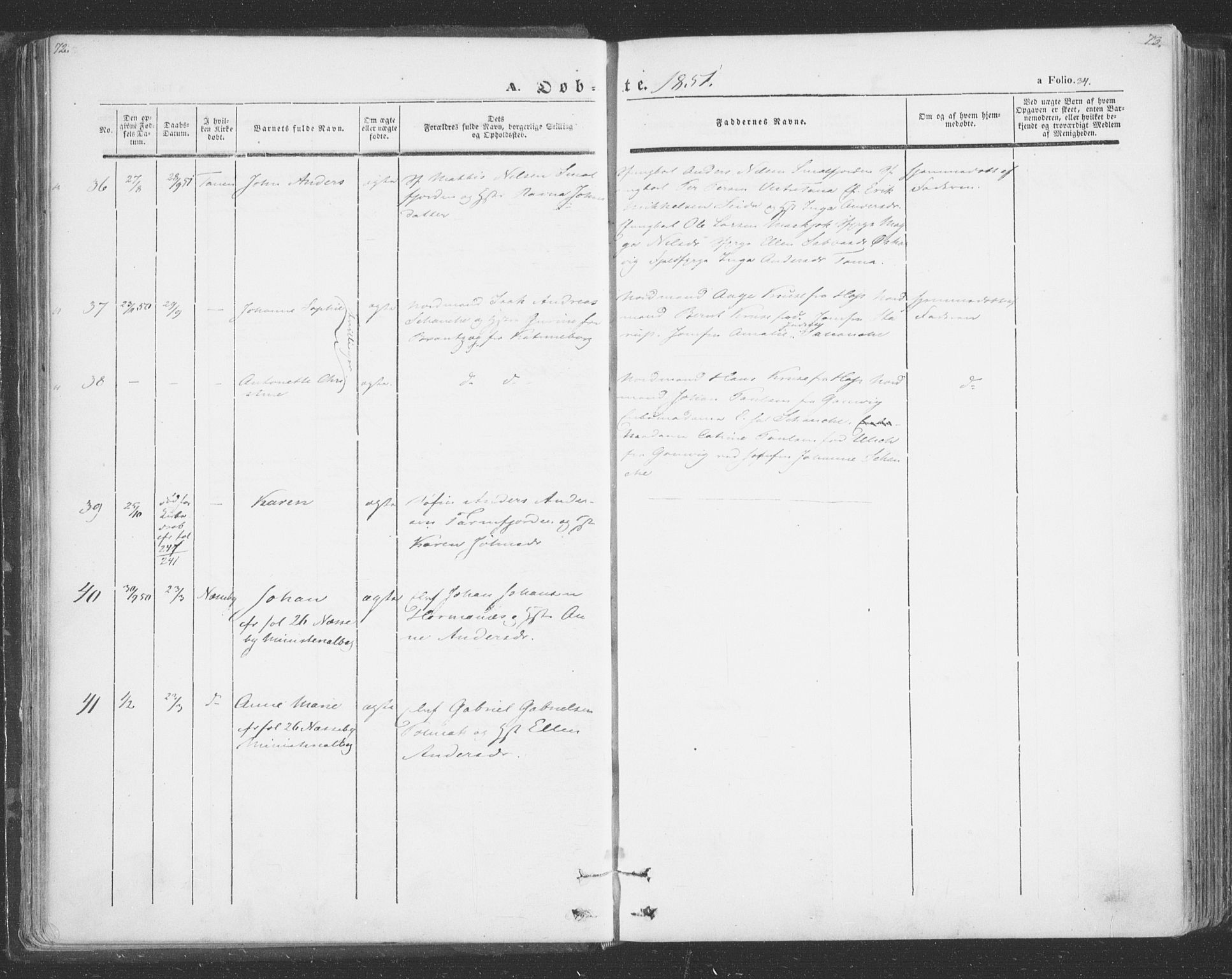 Tana sokneprestkontor, SATØ/S-1334/H/Ha/L0001kirke: Parish register (official) no. 1, 1846-1861, p. 34