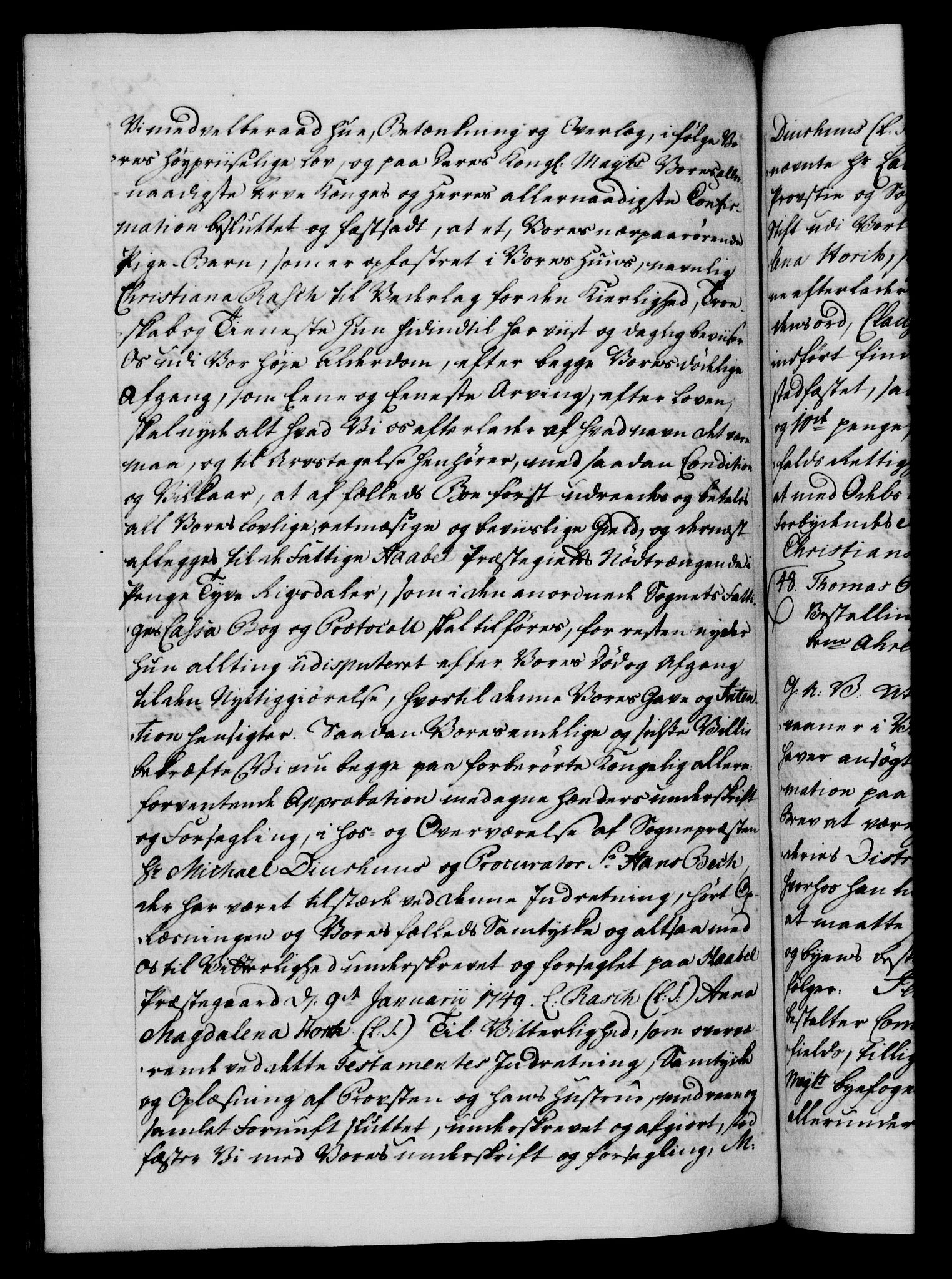 Danske Kanselli 1572-1799, RA/EA-3023/F/Fc/Fca/Fcaa/L0040: Norske registre, 1757-1759, p. 290b