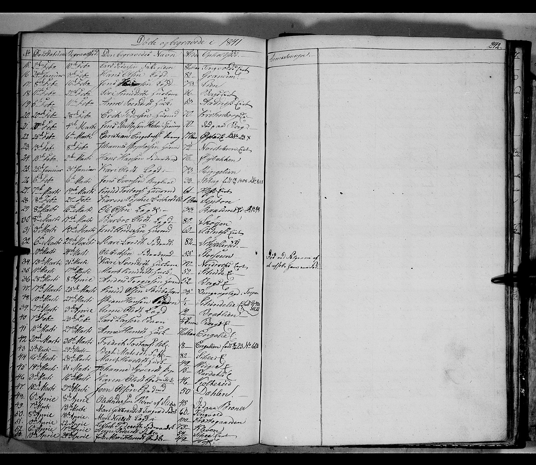 Land prestekontor, SAH/PREST-120/H/Ha/Hab/L0002: Parish register (copy) no. 2, 1833-1849, p. 242