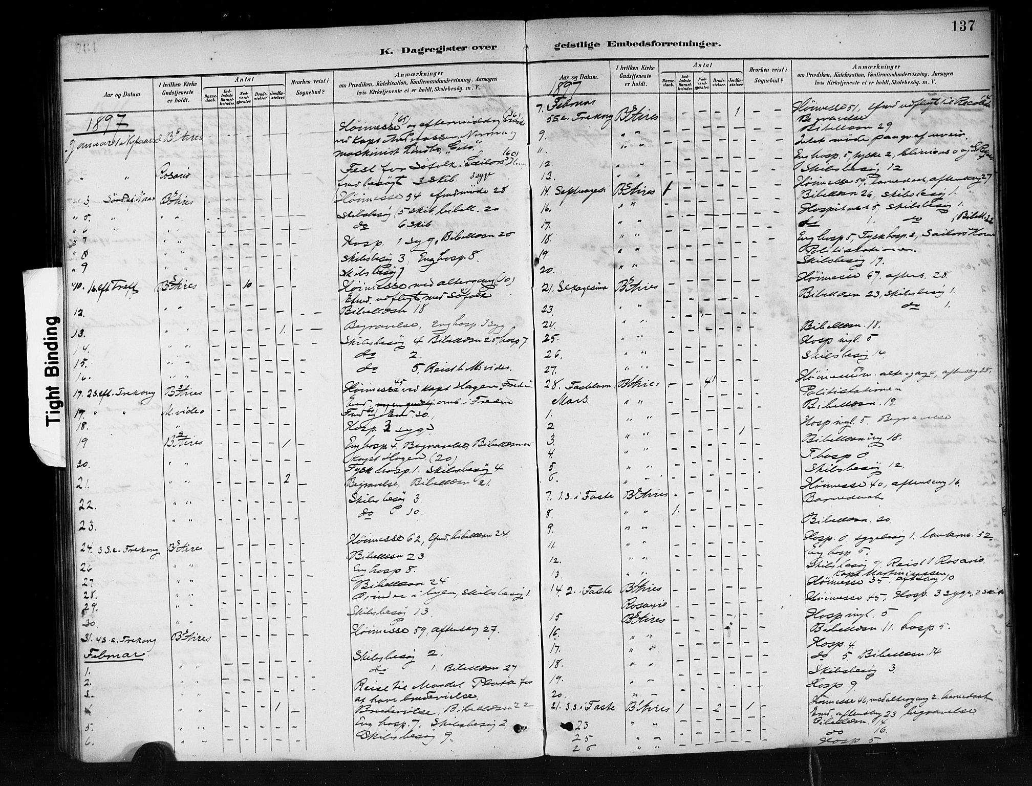 Den norske sjømannsmisjon i utlandet/Syd-Amerika (Buenos Aires m.fl.), SAB/SAB/PA-0118/H/Ha/L0001: Parish register (official) no. A 1, 1888-1898, p. 137