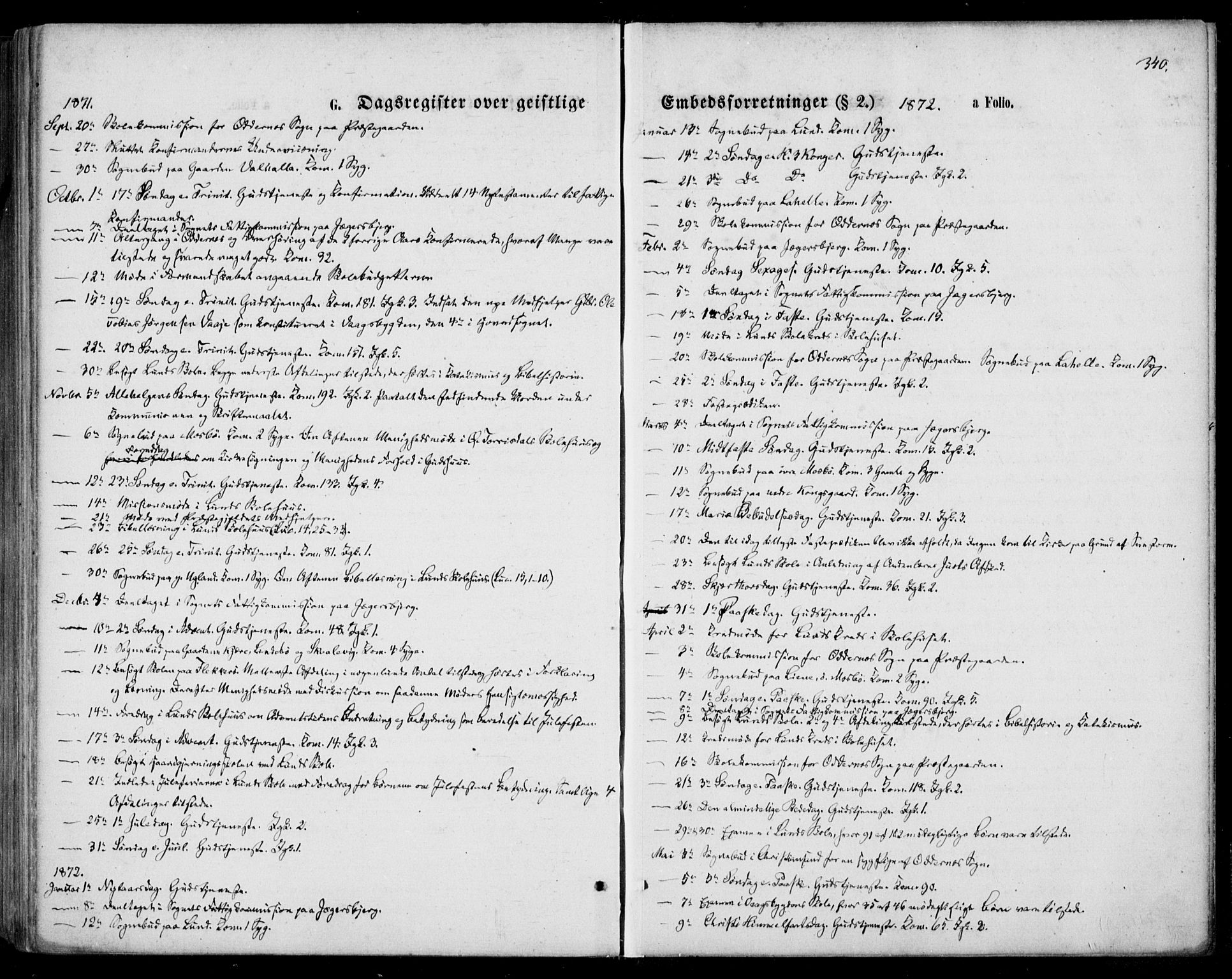 Oddernes sokneprestkontor, AV/SAK-1111-0033/F/Fa/Faa/L0008: Parish register (official) no. A 8, 1864-1880, p. 340