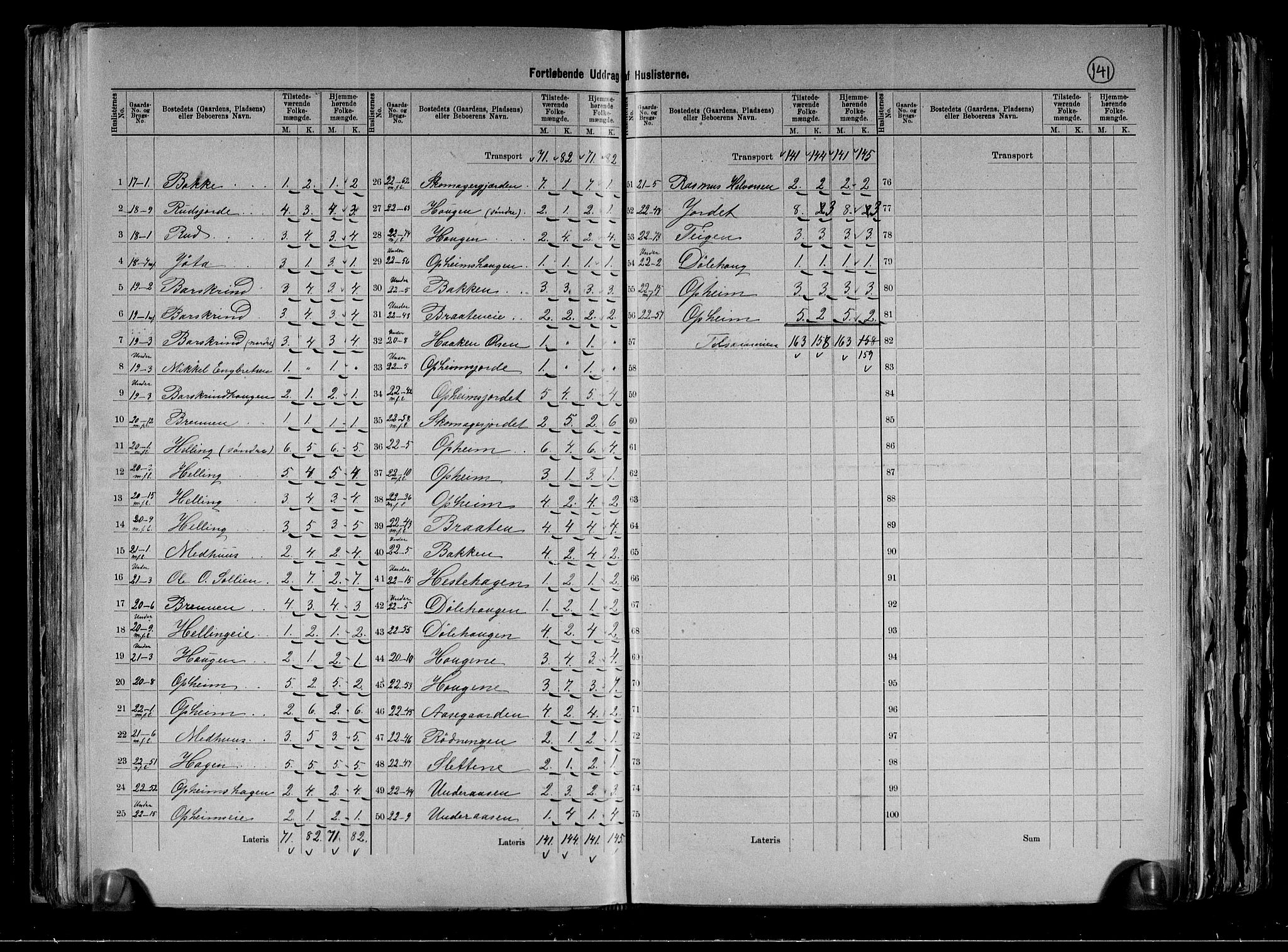 RA, 1891 census for 0619 Ål, 1891, p. 11