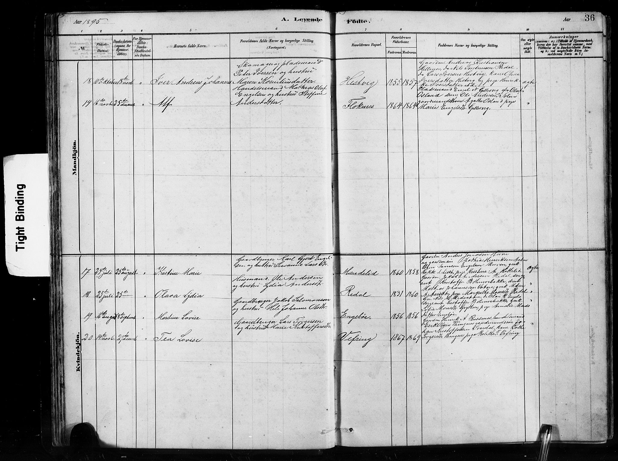 Førde sokneprestembete, SAB/A-79901/H/Hab/Habe/L0001: Parish register (copy) no. E 1, 1881-1920, p. 36