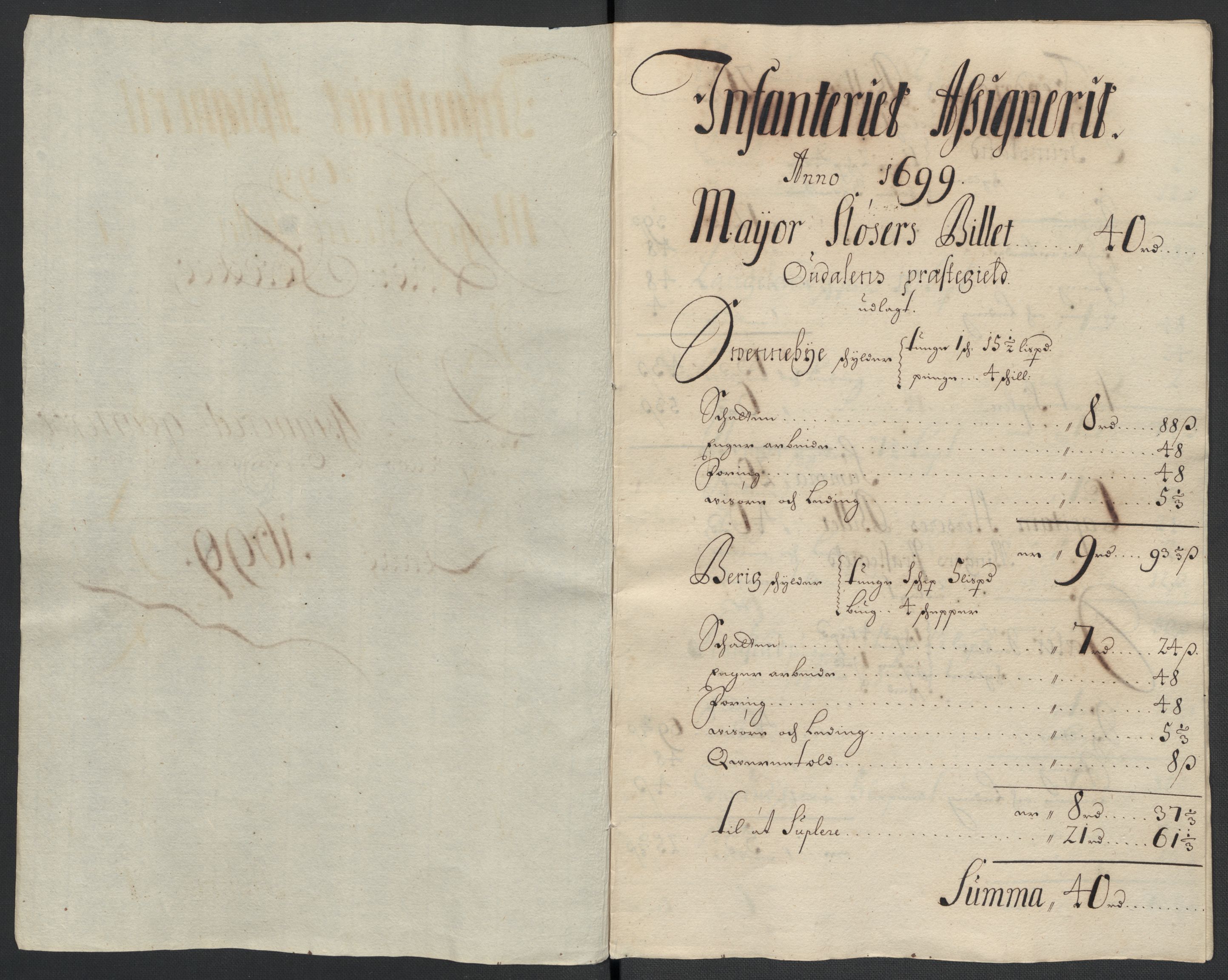 Rentekammeret inntil 1814, Reviderte regnskaper, Fogderegnskap, AV/RA-EA-4092/R13/L0837: Fogderegnskap Solør, Odal og Østerdal, 1699, p. 202