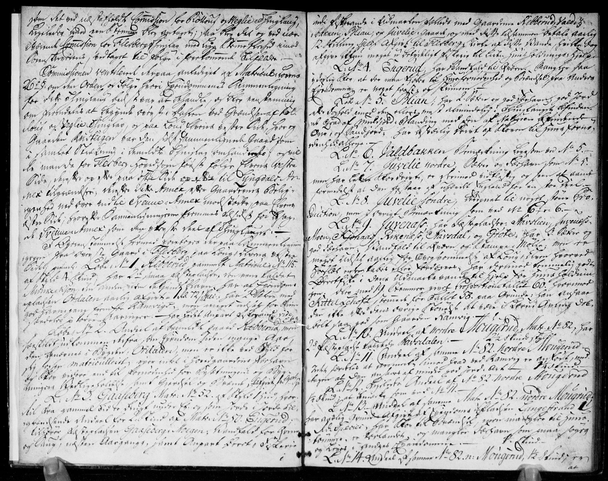 Hovedmatrikkelkommisjonen, AV/RA-S-1529, 1819-1831