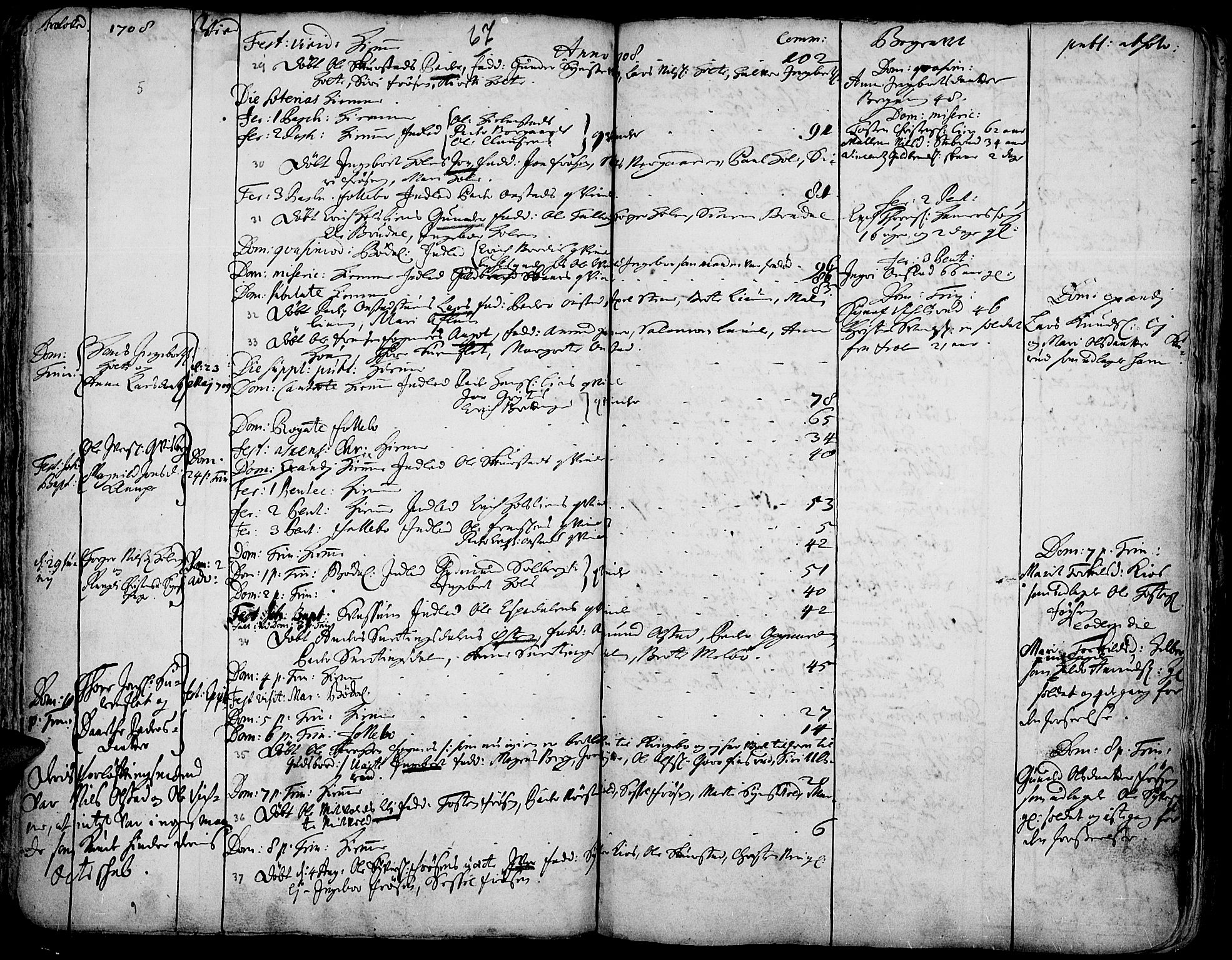 Gausdal prestekontor, AV/SAH-PREST-090/H/Ha/Haa/L0001: Parish register (official) no. 1, 1693-1728, p. 67