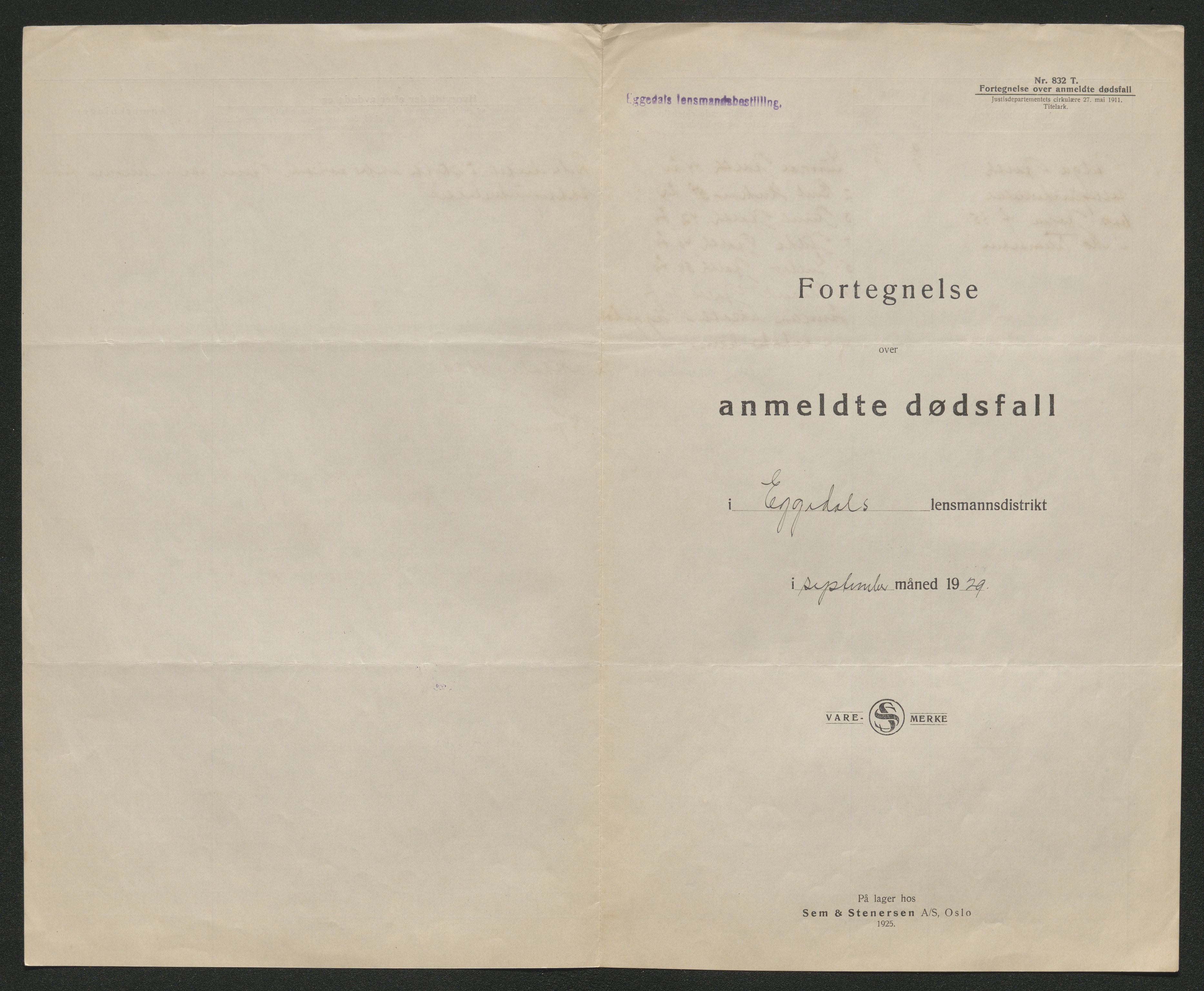 Eiker, Modum og Sigdal sorenskriveri, AV/SAKO-A-123/H/Ha/Hab/L0045: Dødsfallsmeldinger, 1928-1929, p. 1023