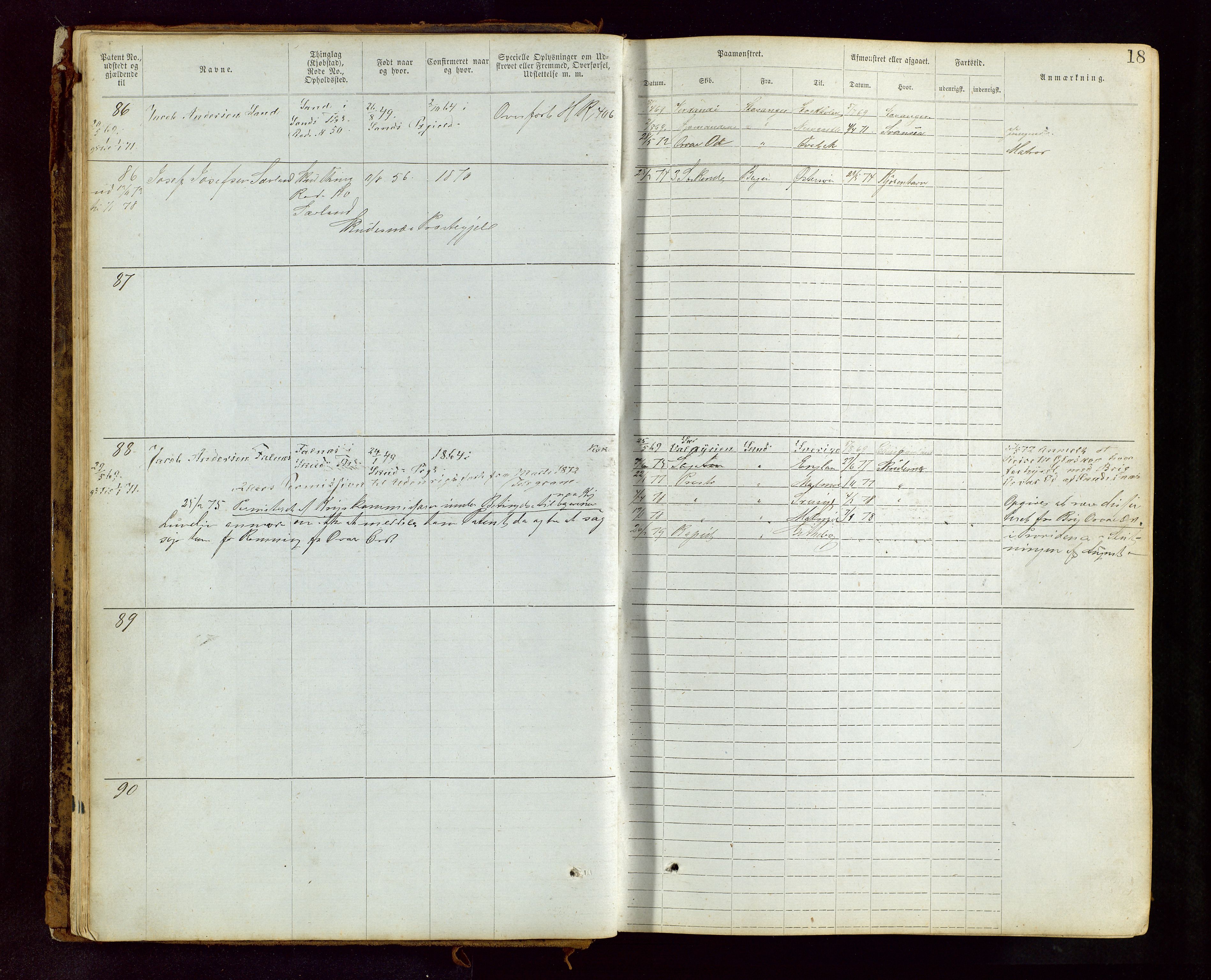 Haugesund sjømannskontor, AV/SAST-A-102007/F/Ff/L0002: Sjøfartsrulle Skudenes krets nr. 1-2719, 1868-1948, p. 18