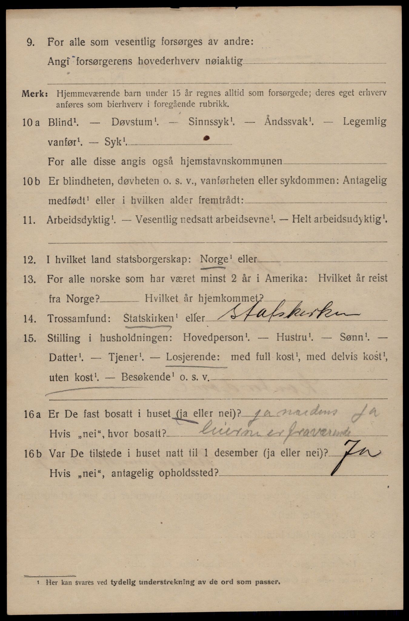 SAT, 1920 census for Trondheim, 1920, p. 106477