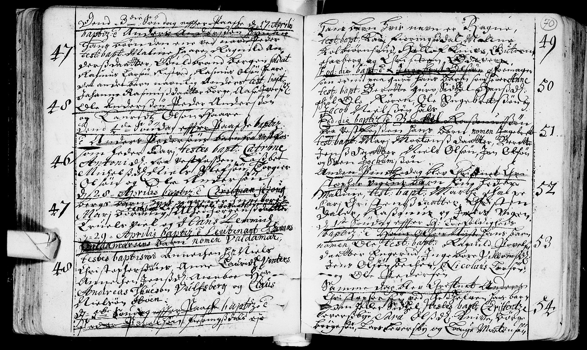 Eiker kirkebøker, AV/SAKO-A-4/F/Fa/L0002: Parish register (official) no. I 2, 1705-1724, p. 70