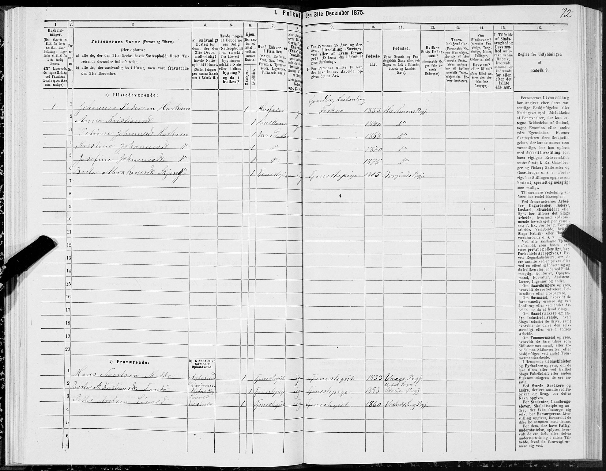 SAT, 1875 census for 1534P Haram, 1875, p. 2072