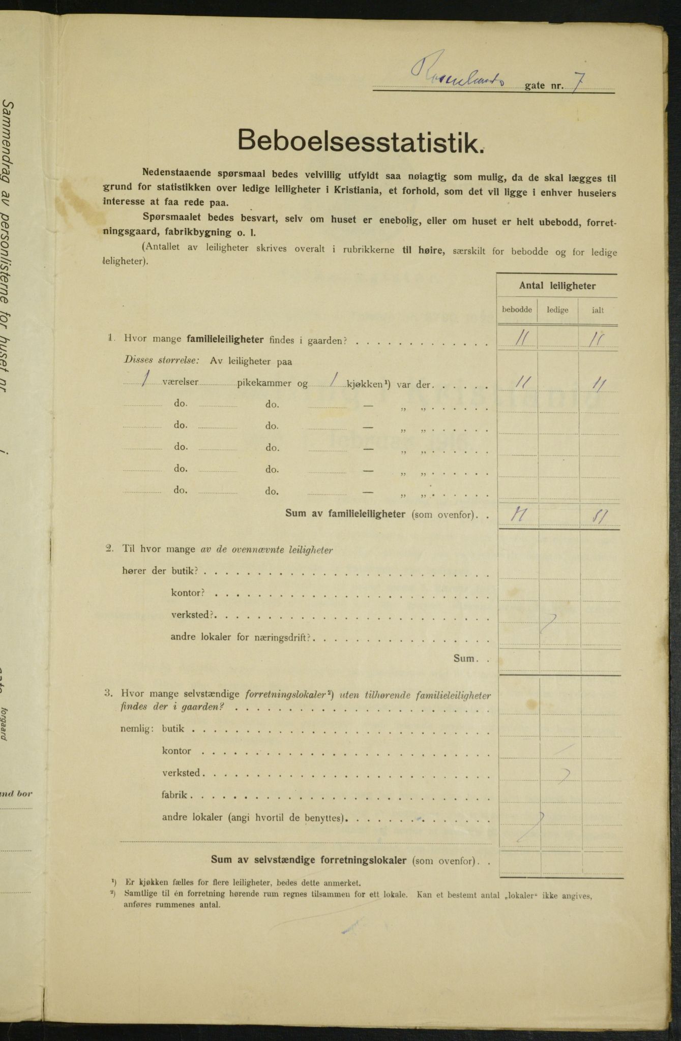 OBA, Municipal Census 1915 for Kristiania, 1915, p. 83706