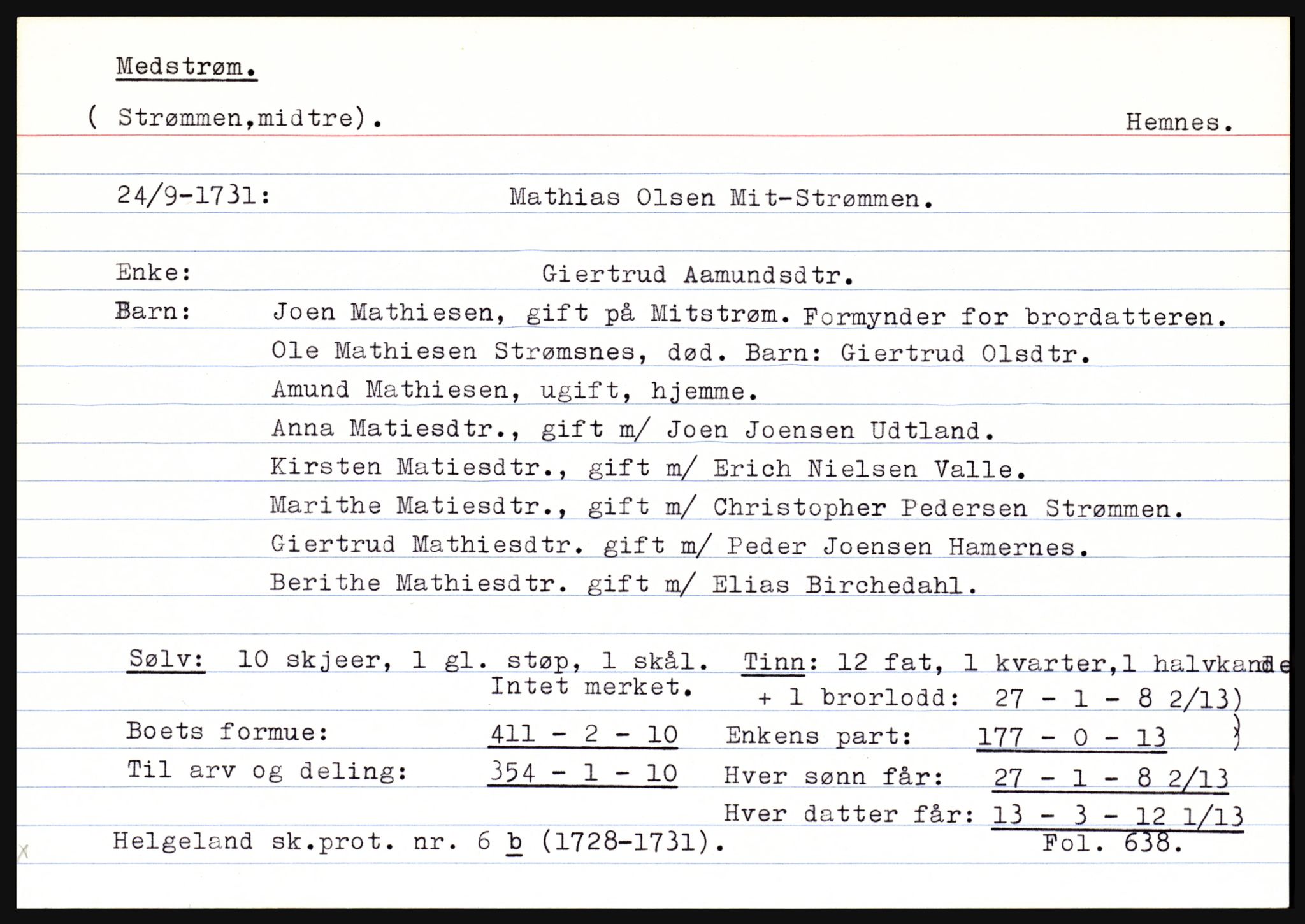 Helgeland sorenskriveri, AV/SAT-A-0004/3, 1686-1746, p. 2247