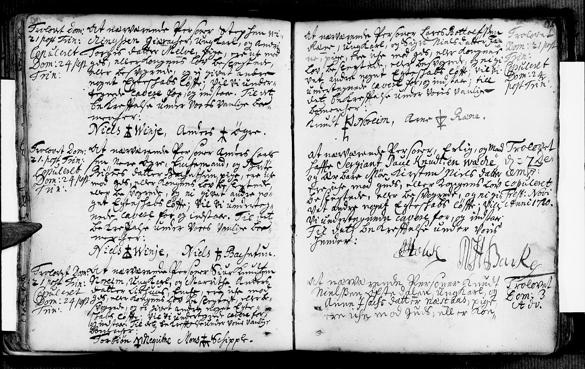 Voss sokneprestembete, AV/SAB-A-79001/H/Haa: Parish register (official) no. A 2, 1709-1730, p. 61