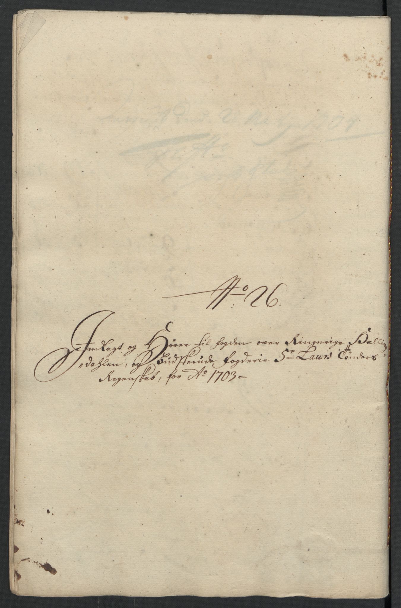 Rentekammeret inntil 1814, Reviderte regnskaper, Fogderegnskap, AV/RA-EA-4092/R22/L1461: Fogderegnskap Ringerike, Hallingdal og Buskerud, 1703, p. 280