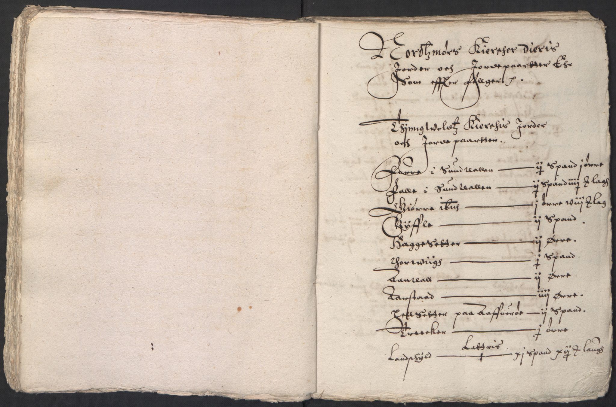 Stattholderembetet 1572-1771, AV/RA-EA-2870/Ek/L0016/0001: Jordebøker til utlikning av rosstjeneste 1624-1626: / Kirke- og prestebolsinntekter i Trondheim bispedømme og Jemtland, 1625-1626, p. 100