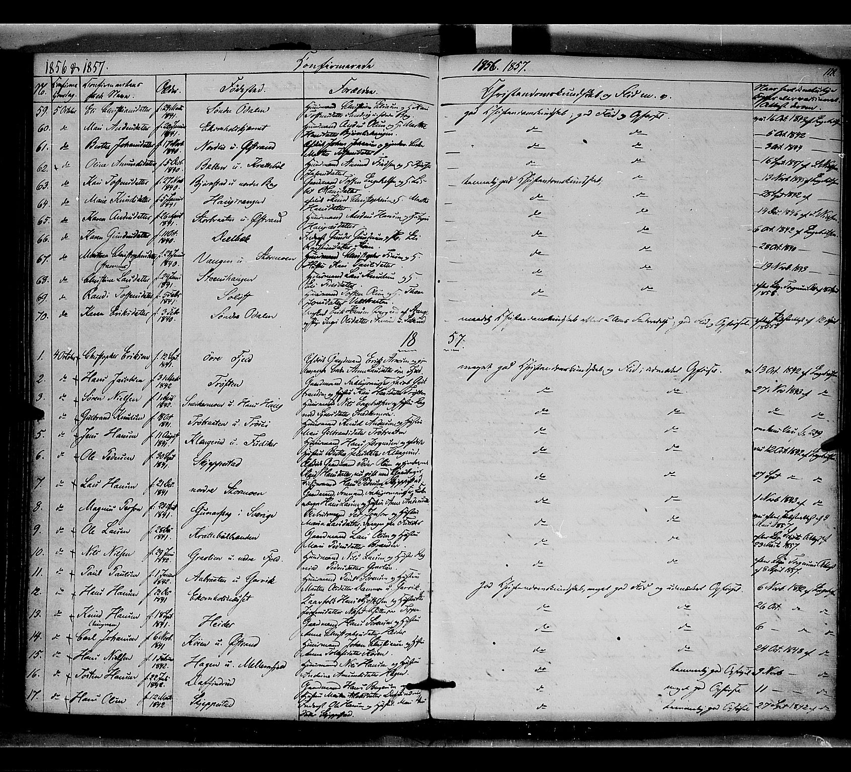 Nord-Odal prestekontor, AV/SAH-PREST-032/H/Ha/Haa/L0003: Parish register (official) no. 3, 1851-1865, p. 118