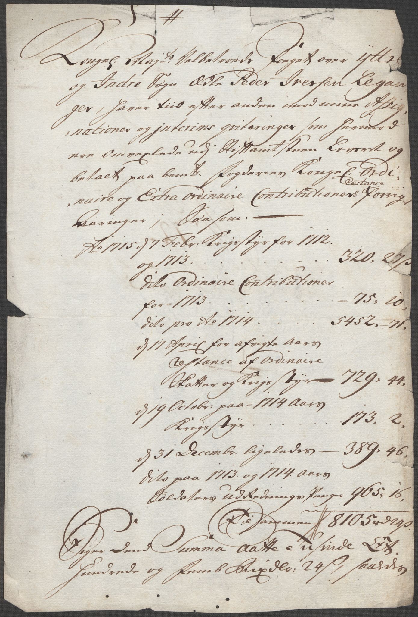 Rentekammeret inntil 1814, Reviderte regnskaper, Fogderegnskap, AV/RA-EA-4092/R52/L3320: Fogderegnskap Sogn, 1715-1716, p. 357